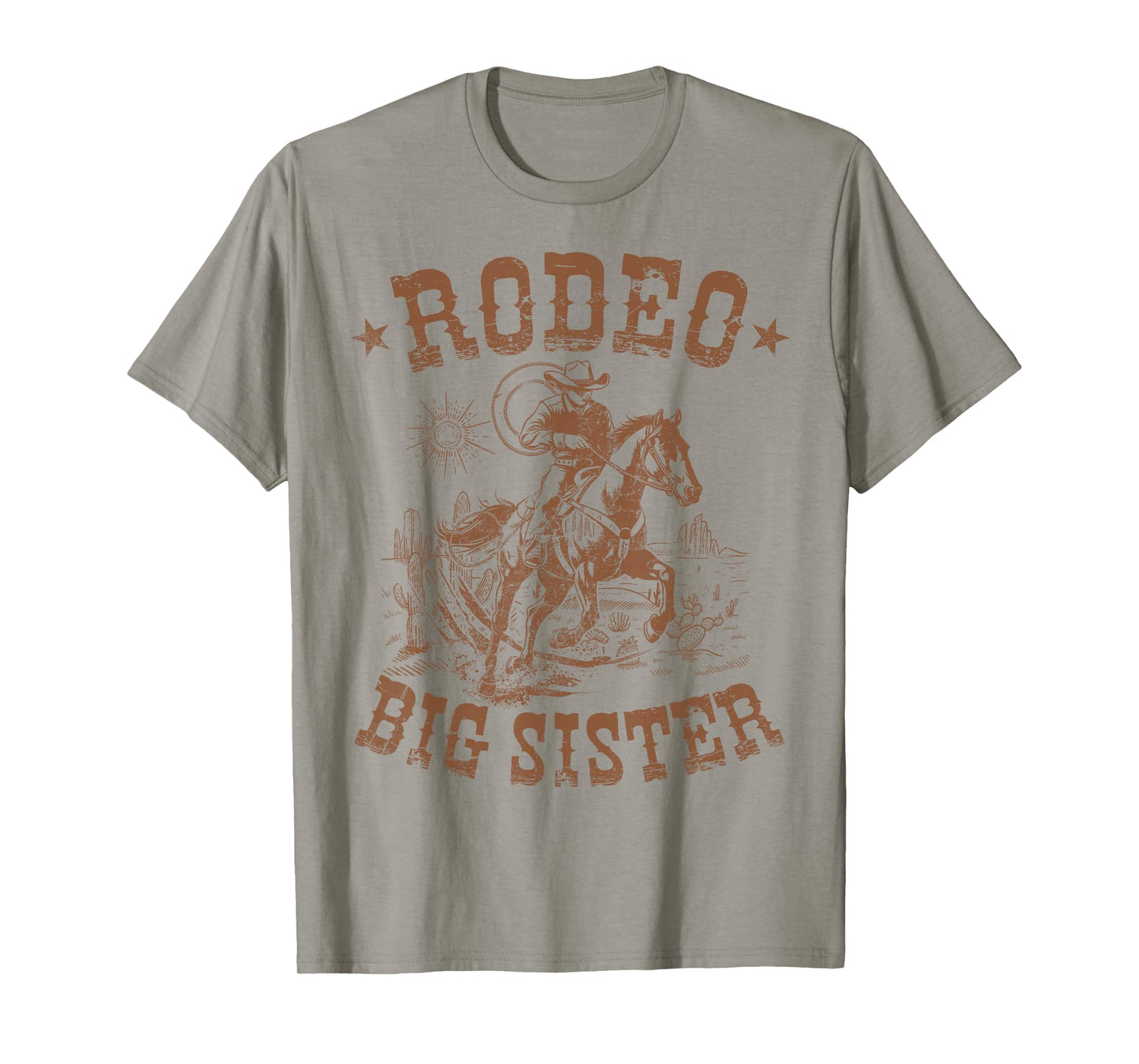 Rodeo Big Sister Western Cowboy Birthday Family Matching T-Shirt