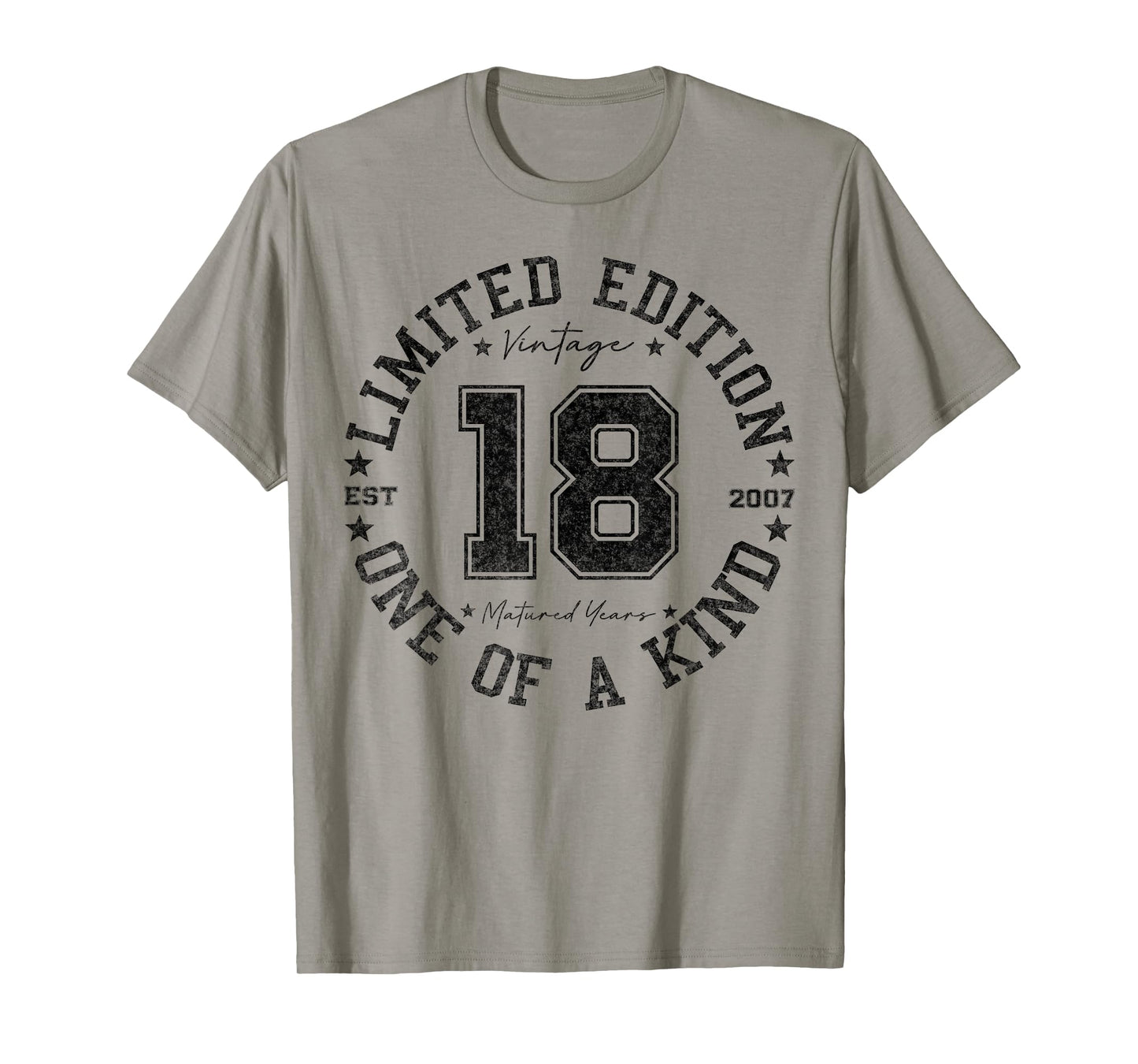 18 Year Old Gifts Vintage 2007 Limited Edition 18th Birthday T-Shirt