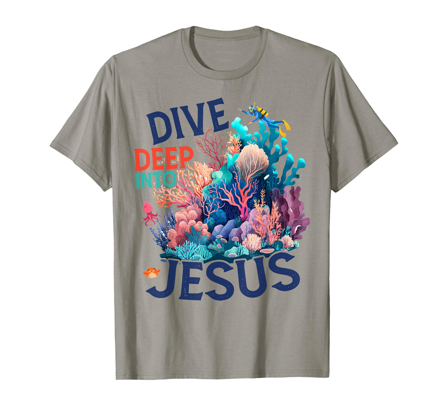 Dive Deep Into Scuba VBS 2024 Bible School Jesus Christian T-Shirt