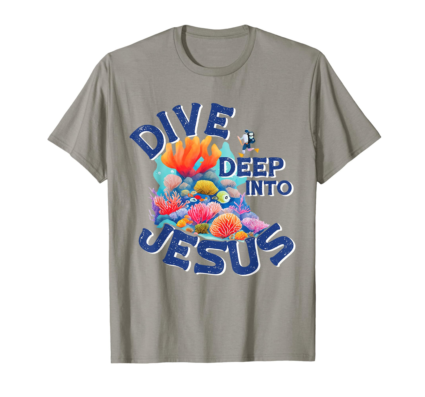 Dive Deep Into Jesus VBS Christian Scuba Diving Underwater T-Shirt
