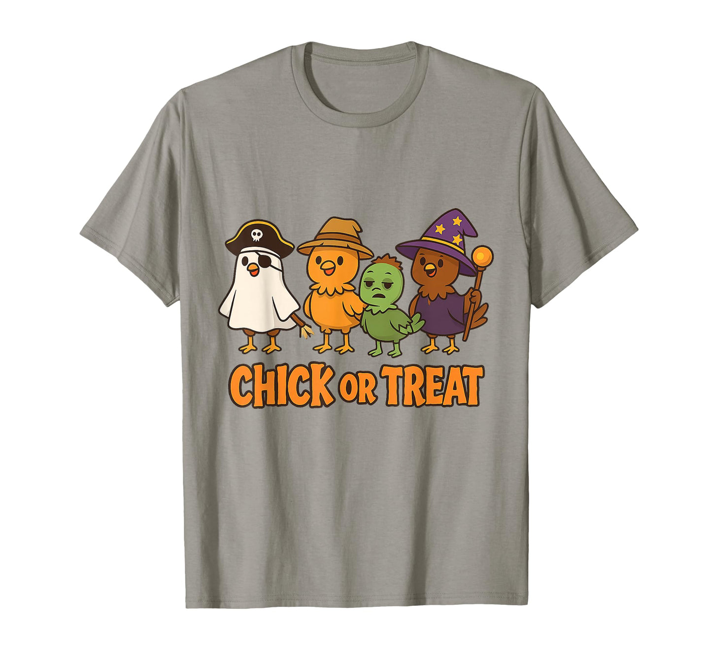 Chick Or Treat Halloween Witch Spooky Chicken T-Shirt