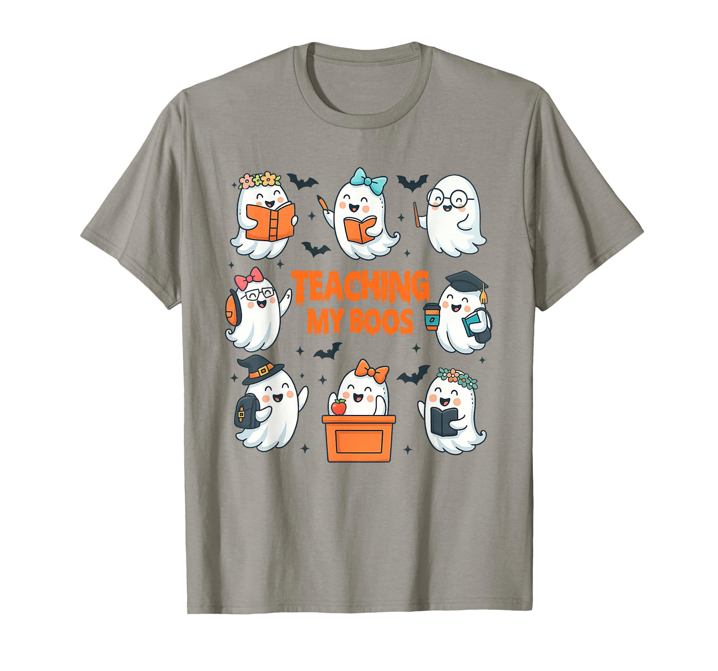 Halloween Vibes Spooky Season Teacher Teaching My Boos T-Shirt