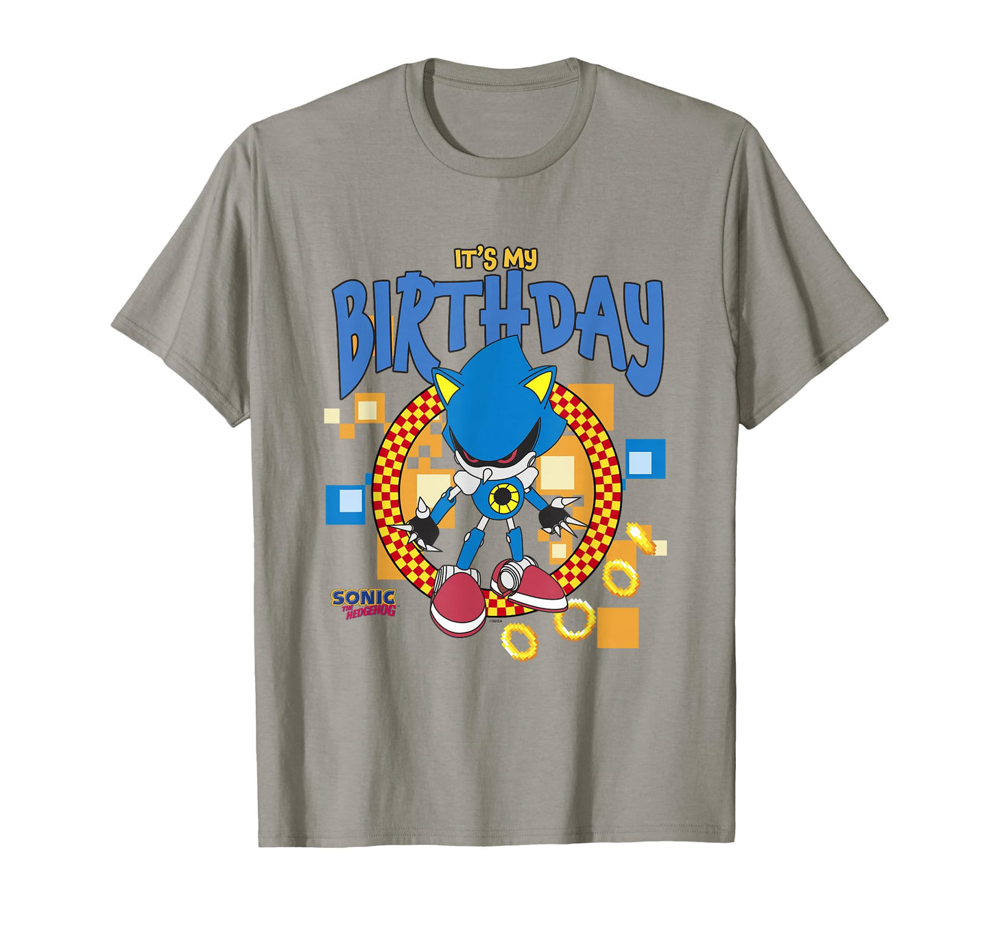 Sonic The Hedgehog Birthday It's My B-Day Metal Sonic T-Shirt