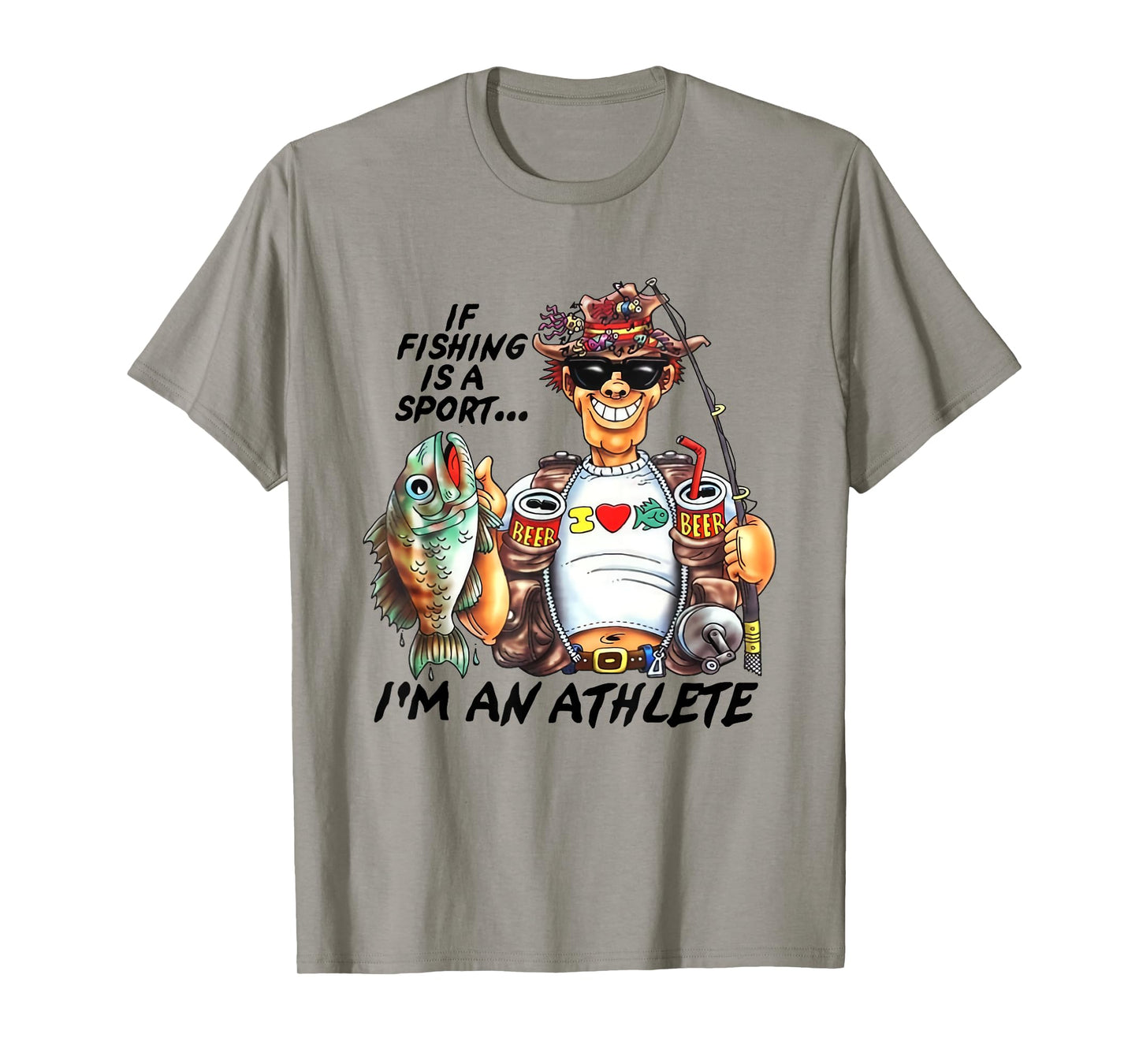 If Fishing Is A Sport I'm An Athlete Funny Fishing Lovers T-Shirt
