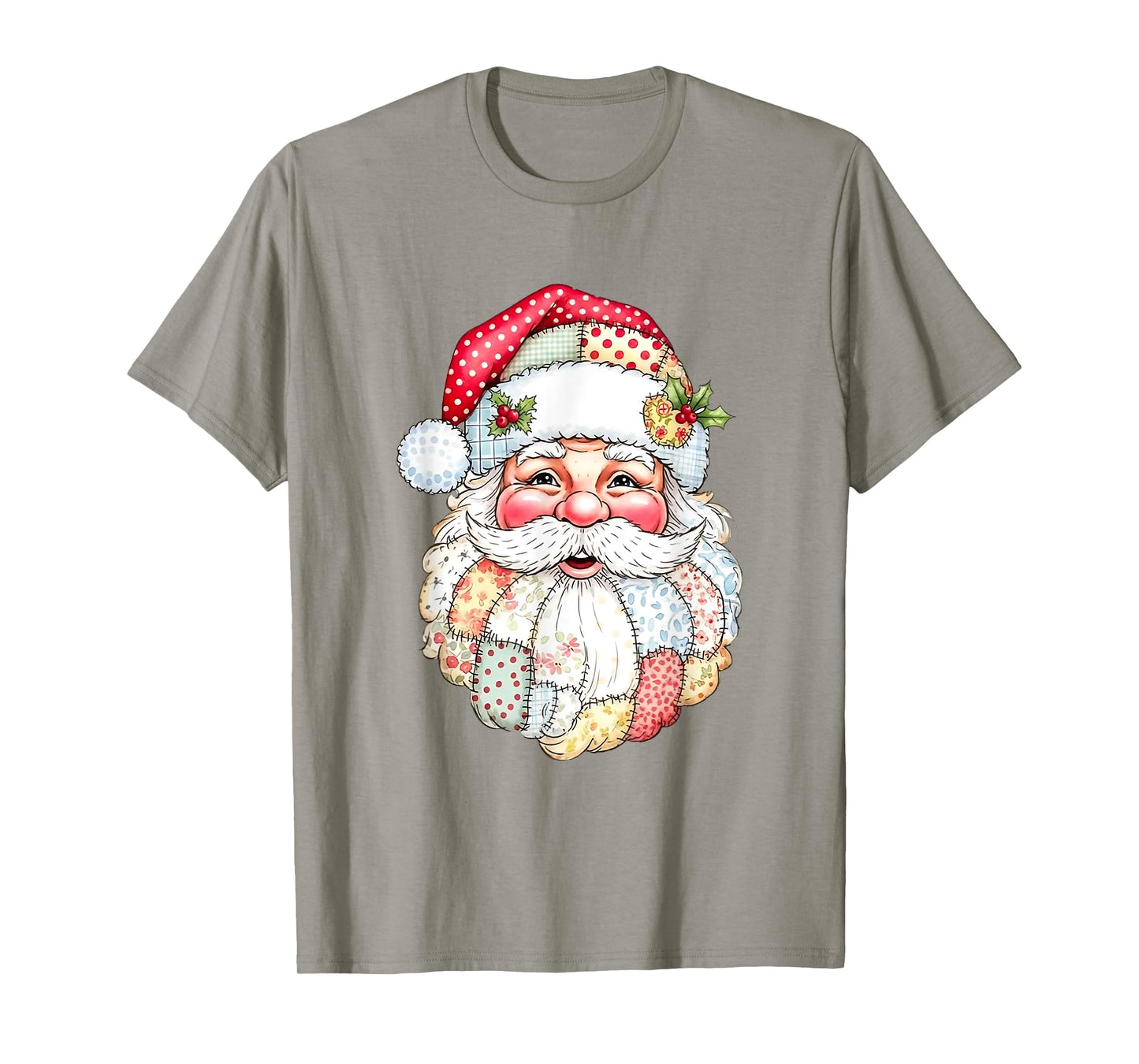 Vintage Santa Claus Face Old Fashioned Christmas Men Women T-Shirt