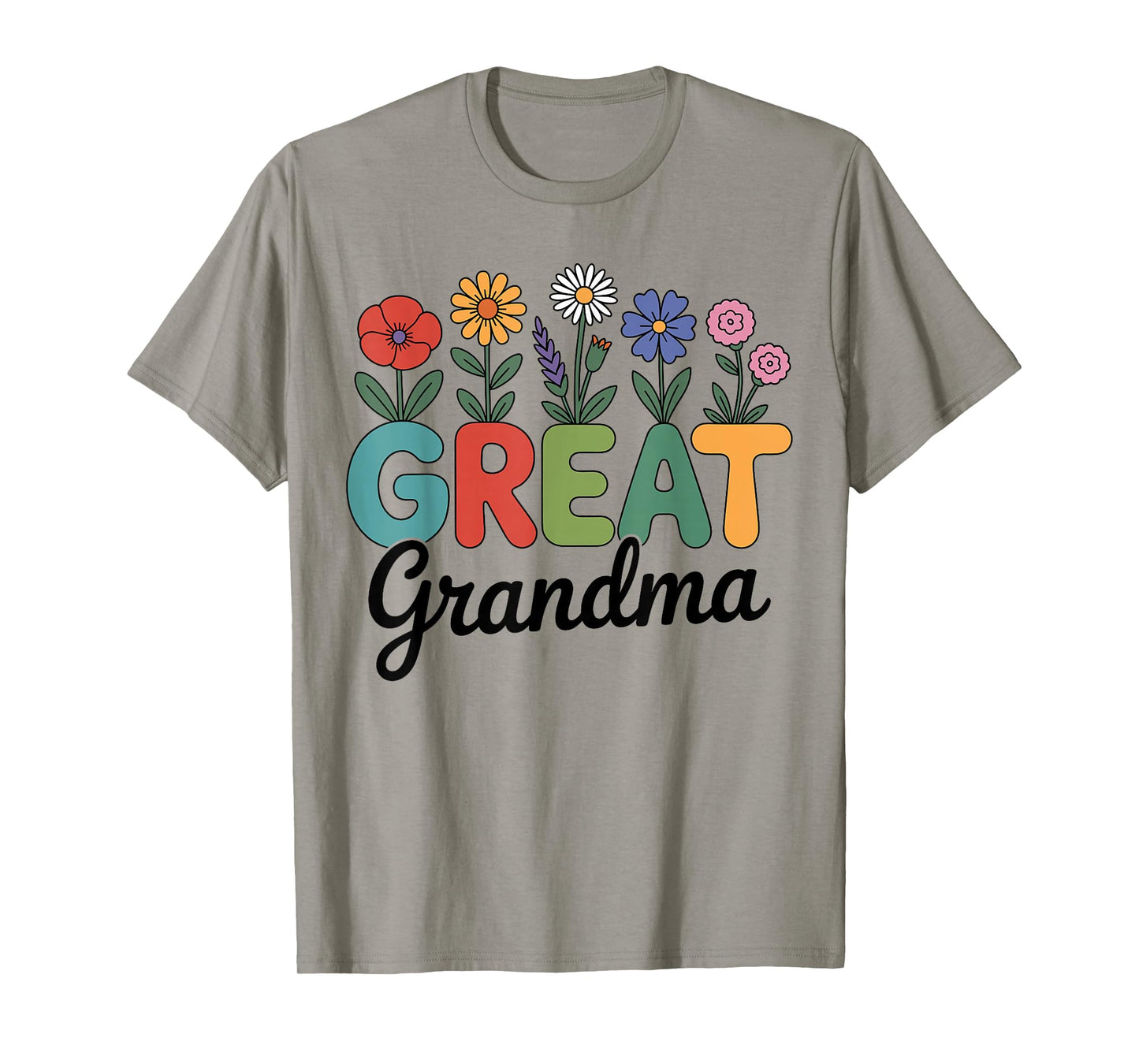 Cute Wildflowers Grandma Floral Mother's Day Great Grandma T-Shirt