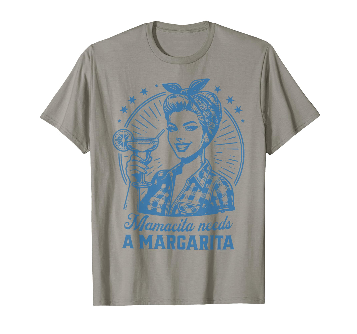 Mamacita Needs A Margarita Funny Drinking Mom Vintage Women T-Shirt