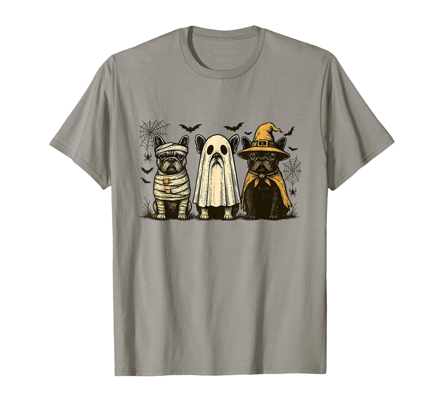 Mummy French Bulldog Halloween French Bulldog Witch Dog Mom T-Shirt