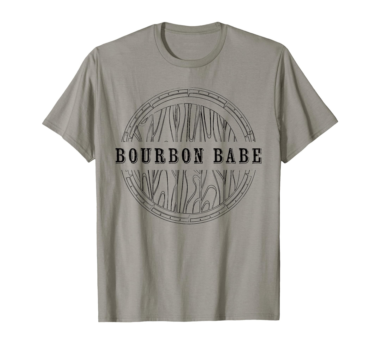 Womens Kentucky Bourbon Babe Whiskey Barrel Country Fan T-Shirt