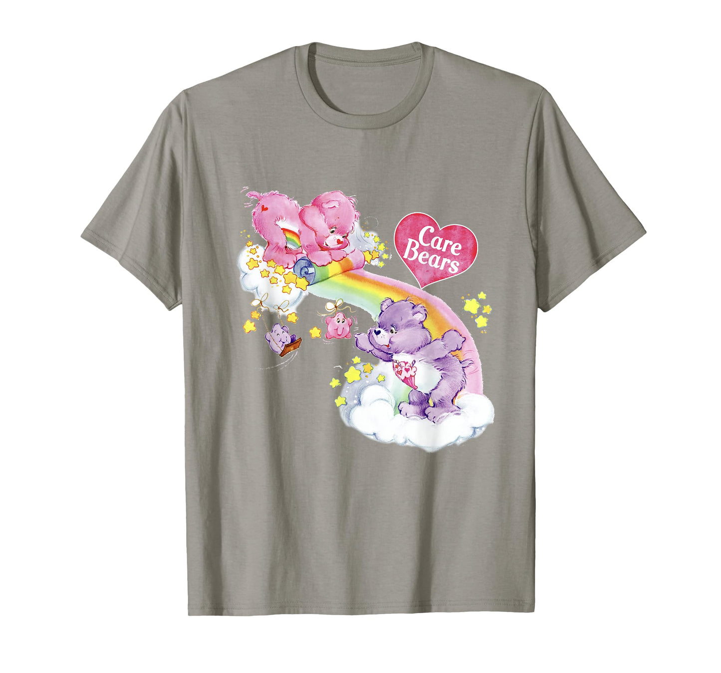 Care Bears Cheer & Share Rainbow Waterfall Logo T-Shirt