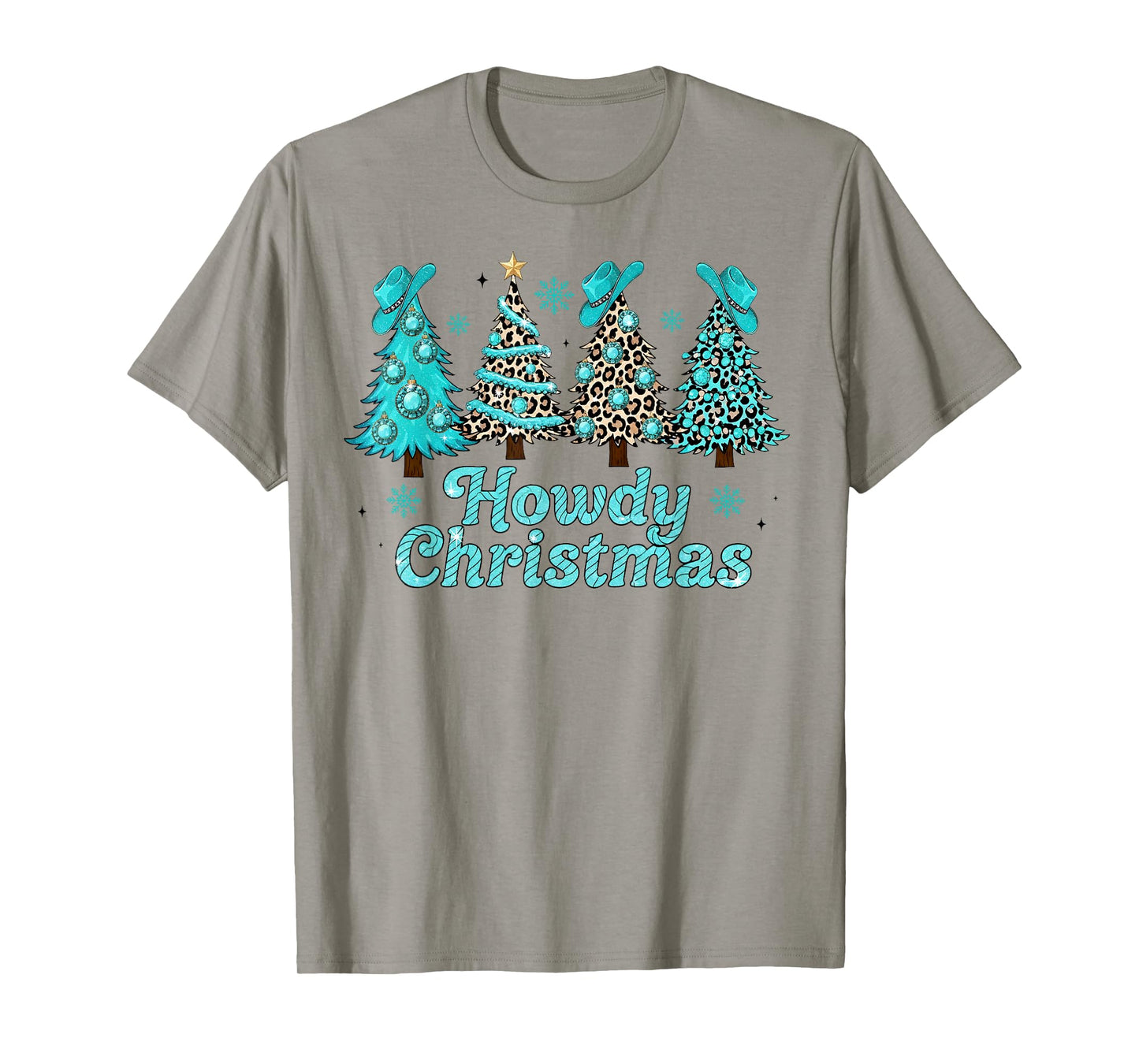 Funny Howdy Christmas Cowboy Western Xmas Women Men T-Shirt