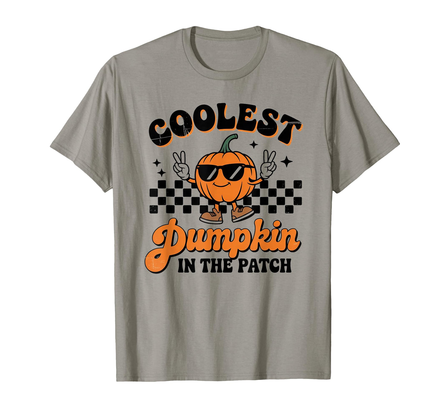 Groovy Coolest Pumpkin in The Patch Halloween for Kids Boys T-Shirt