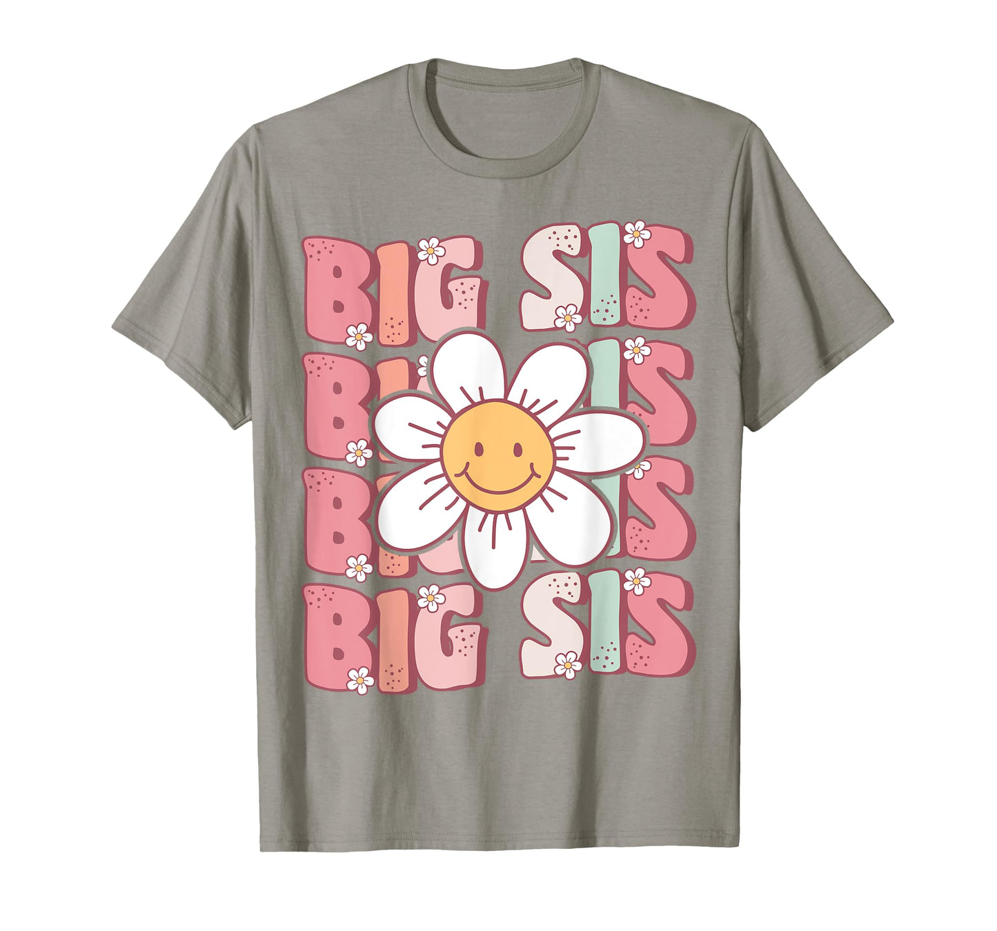 Groovy Big Sis Matching Family Birthday Party Daisy Flower T-Shirt