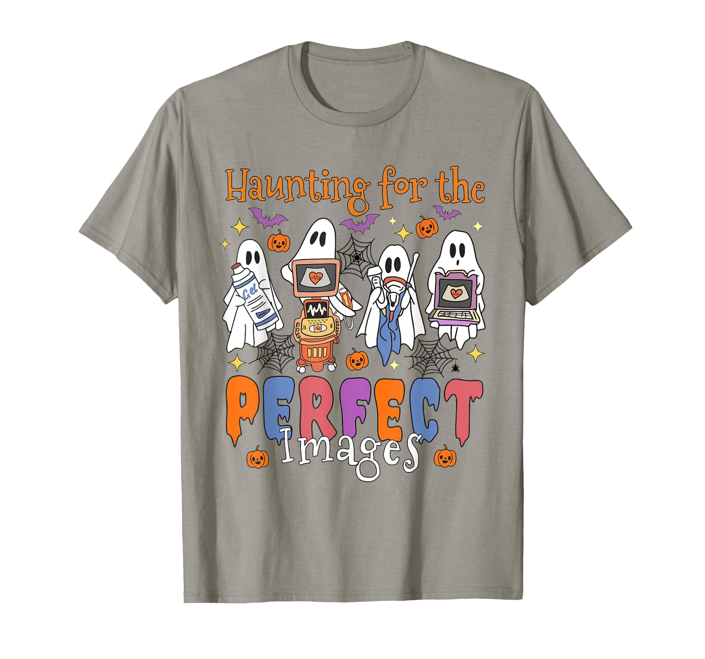 Women Halloween Sonographer Haunting For The Perfect Images T-Shirt