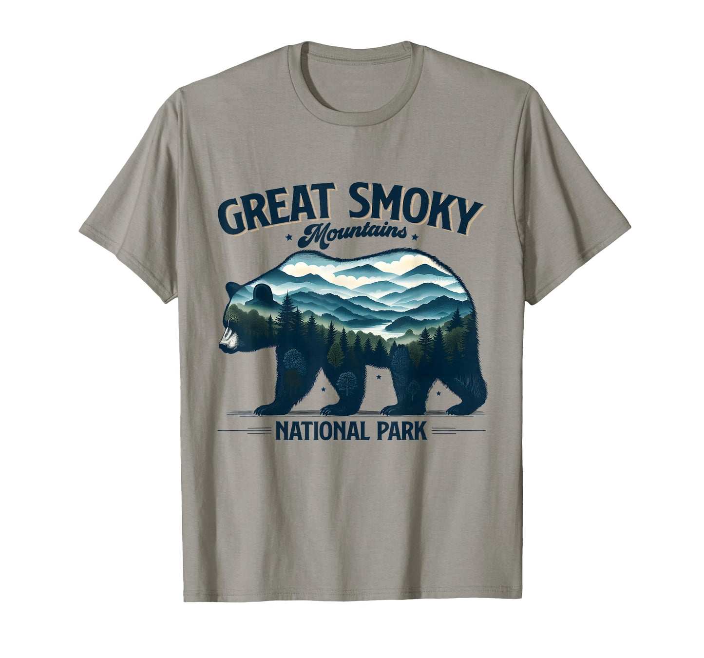 Hiking Camping Great Smoky Mountains National Park Bear T-Shirt