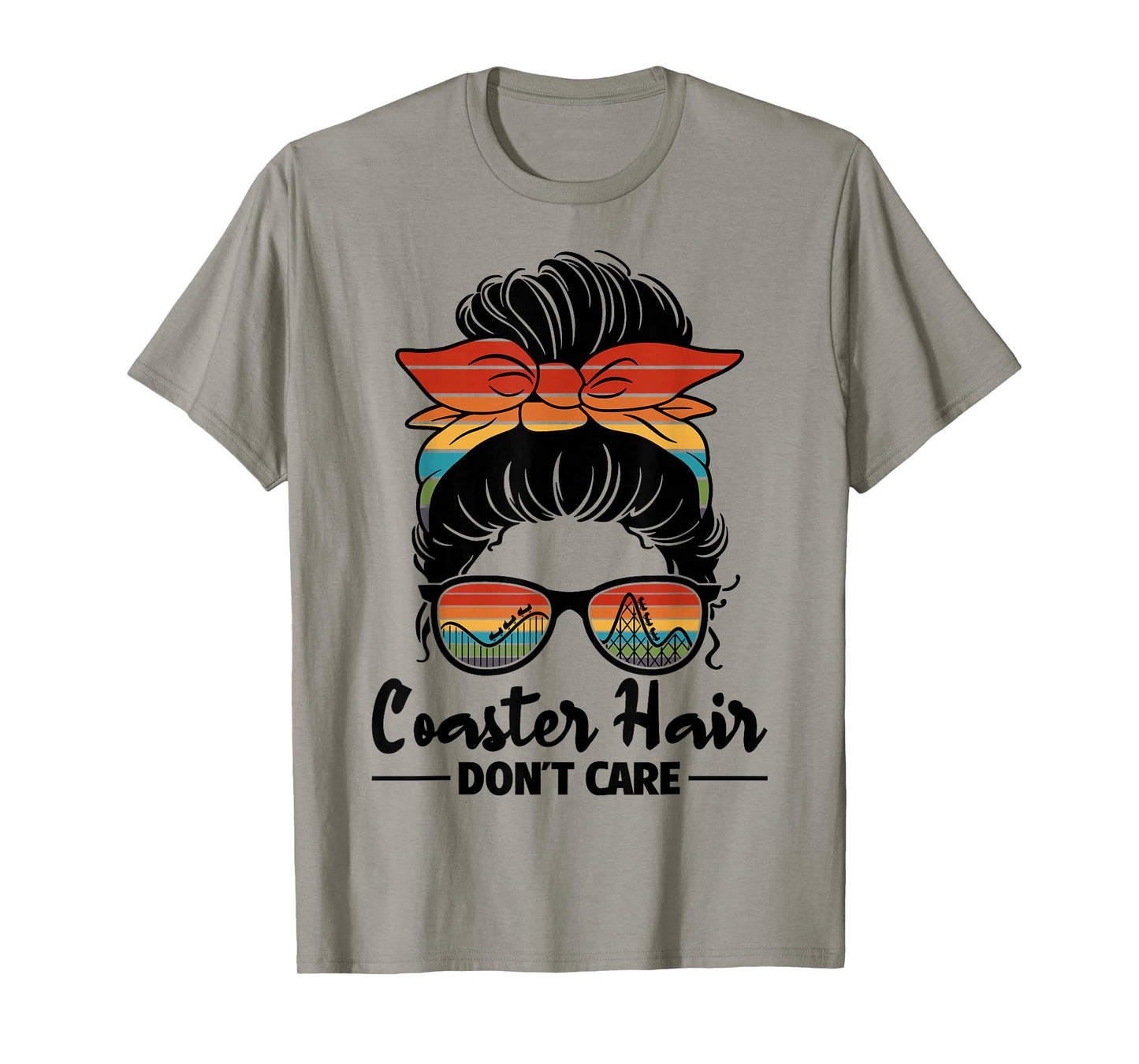 Coaster Hair Don't Care Roller Coaster Women Rollercoaster T-Shirt