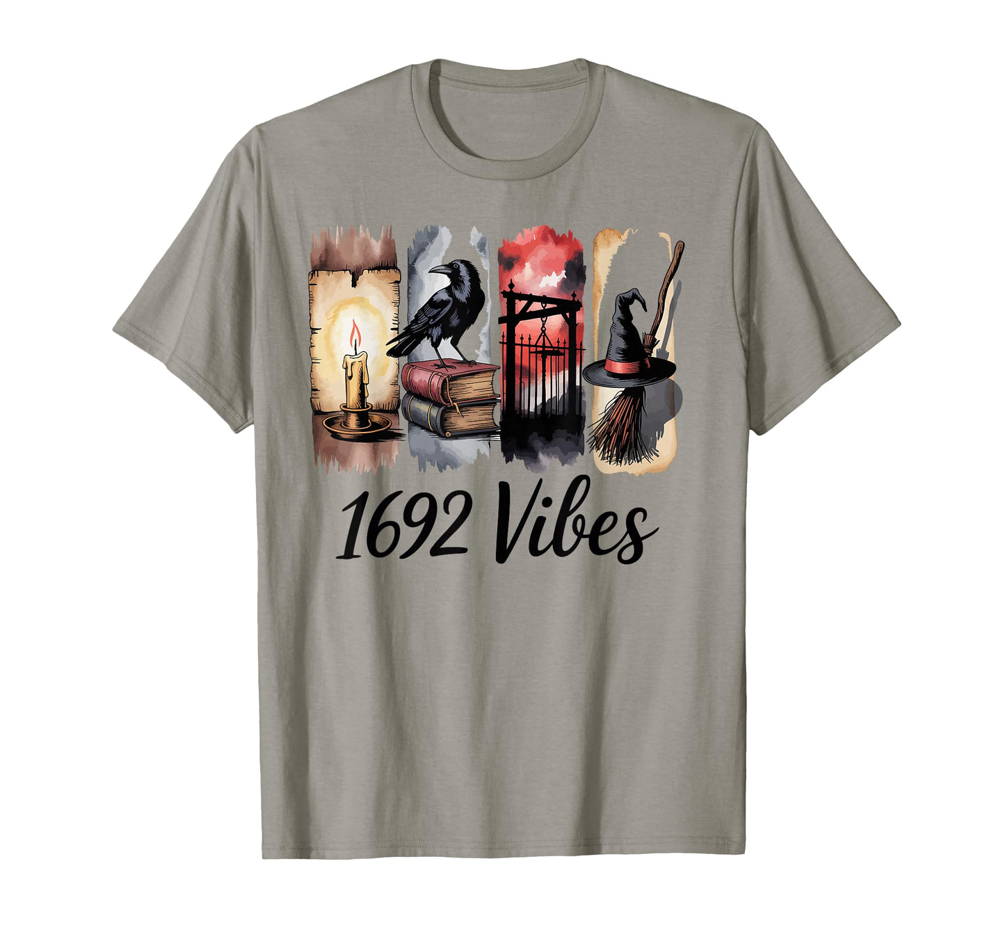 1692 Vibes Salem Witch Trials Historical Gothic T-Shirt