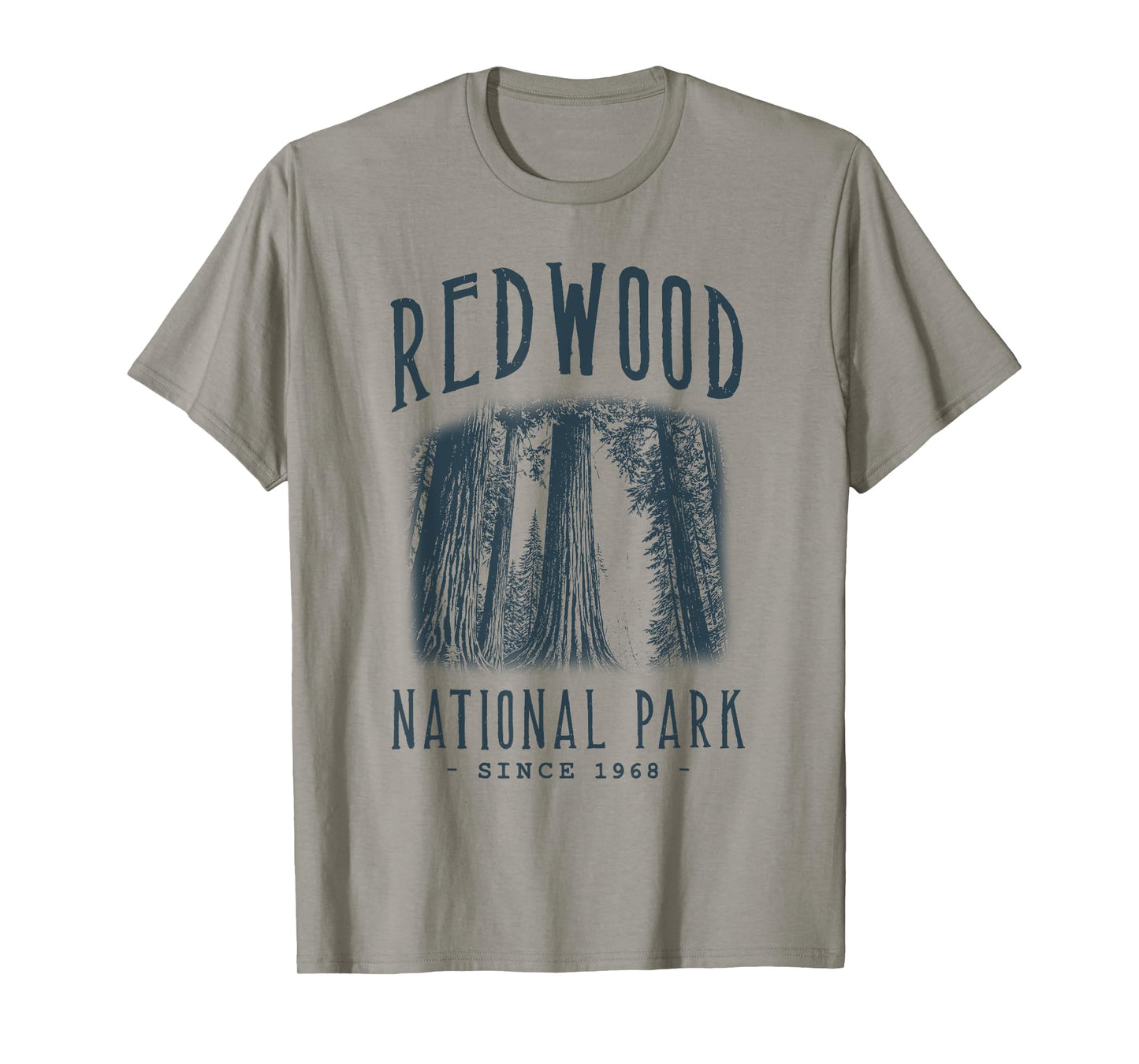 REDWOOD NATIONAL PARK, CALIFORNIA. CAMPING, HIKER, VINTAGE T-Shirt