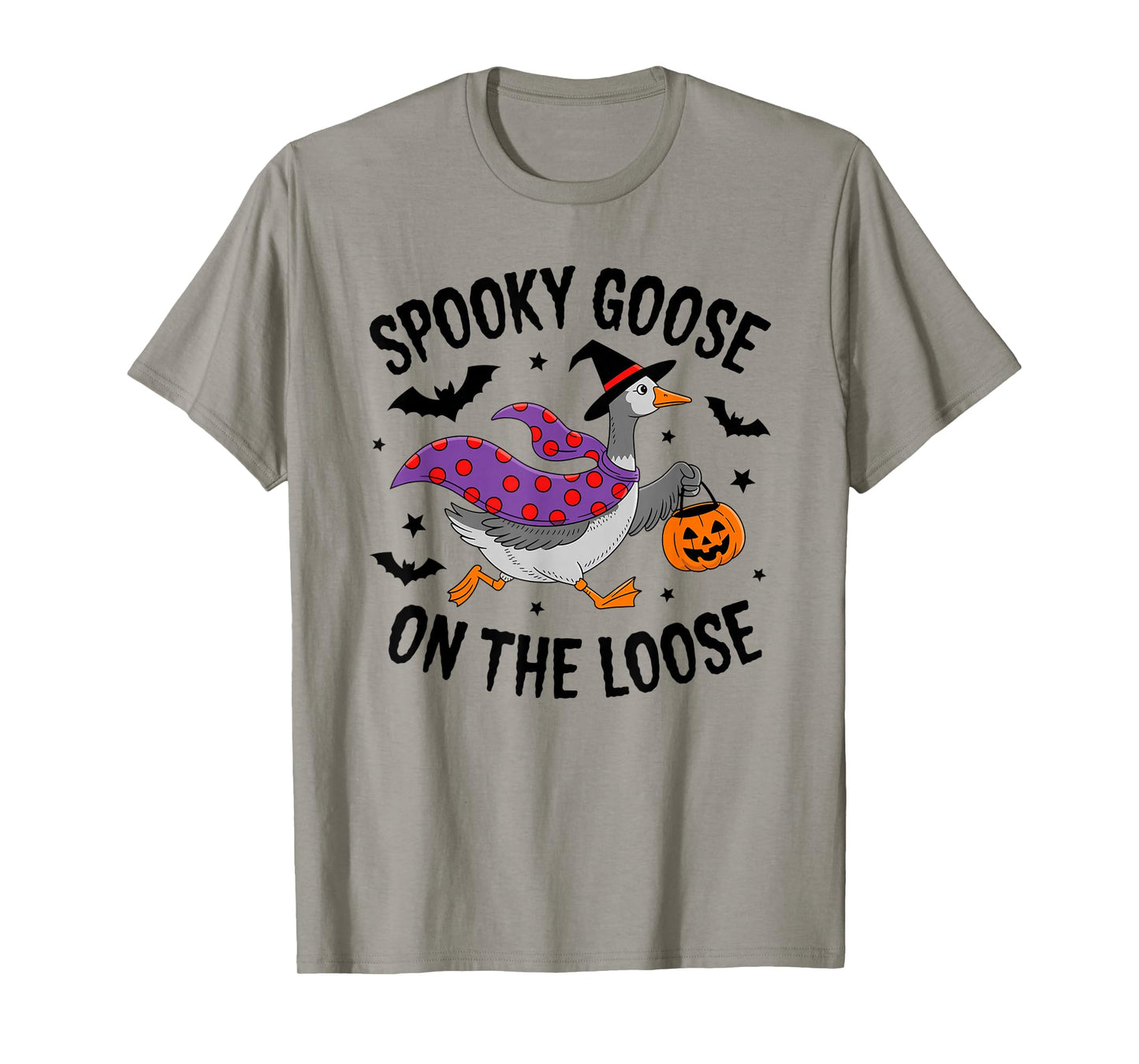 Spooky Goose on The Loose Halloween Costume Fun T-Shirt