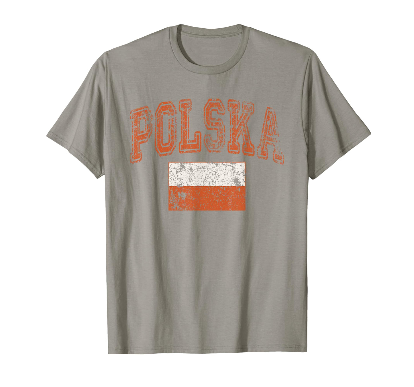 Vintage Retro Faded Polska Poland Flag Polish Pride T-Shirt