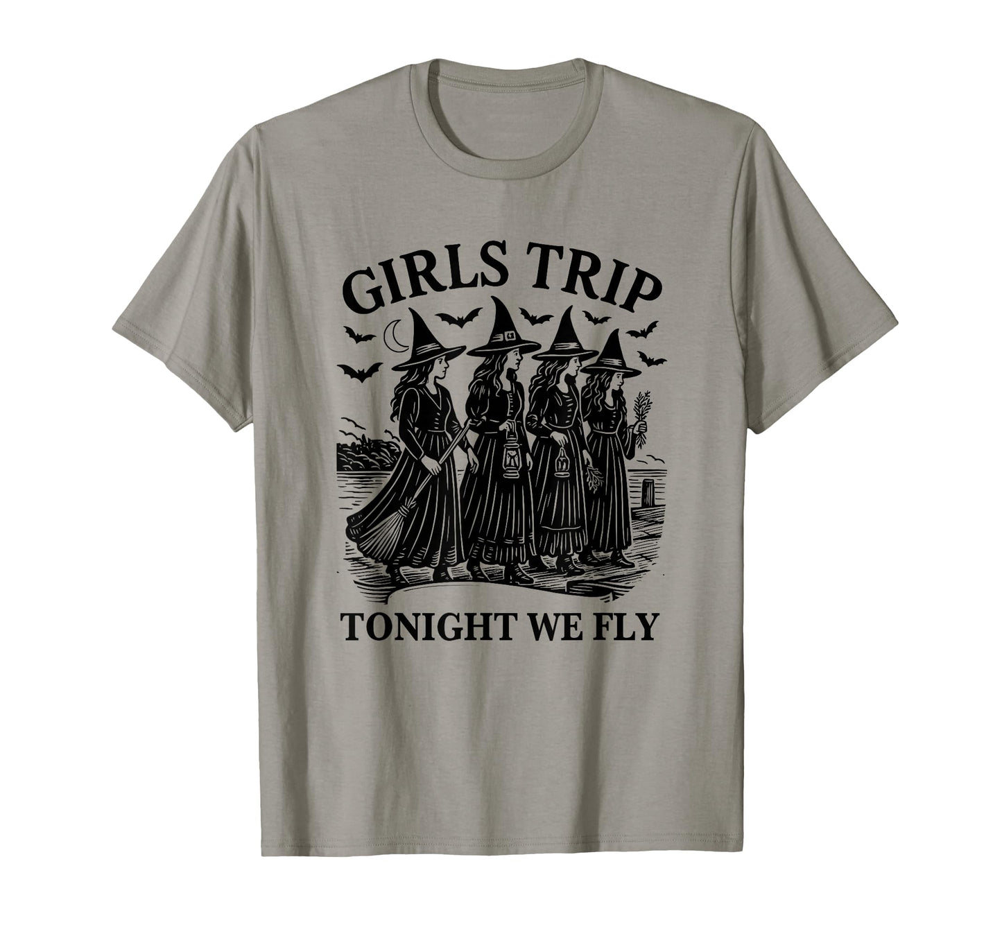 Girls Trip Tonight We Fly Witches Halloween T-Shirt