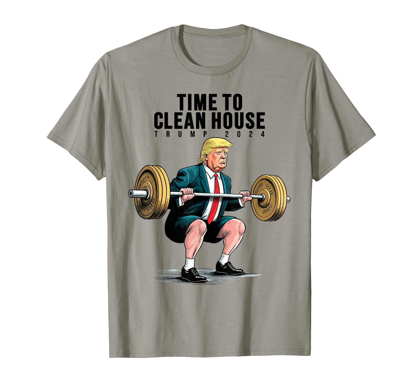 Time To Clean House Trump For President 2024 Workout Gym T-Shirt