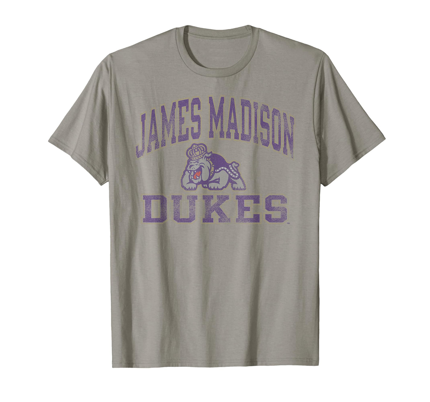 James Madison Dukes Vintage Worn Gray Officially Licensed T-Shirt