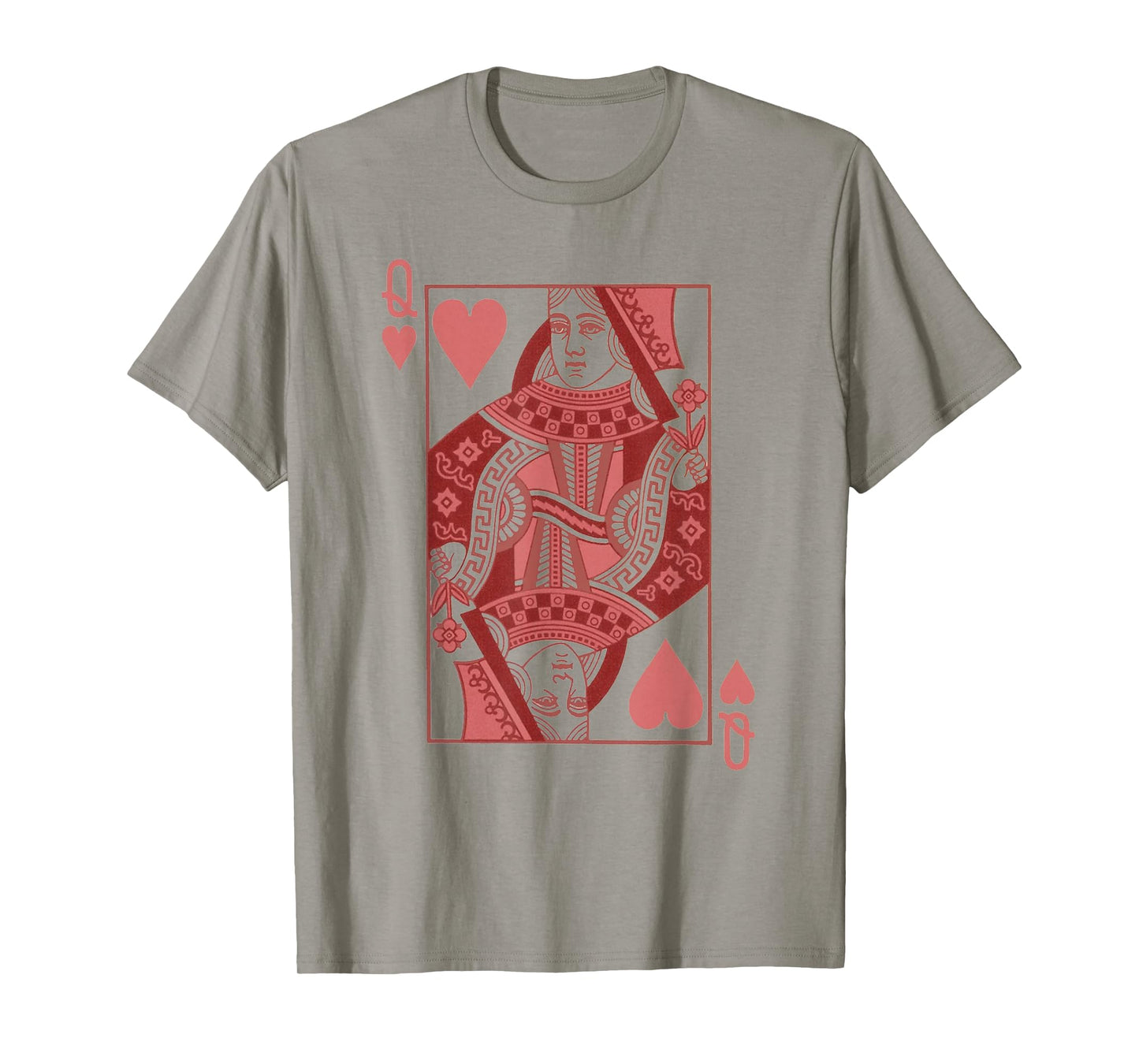 Queen Of Hearts Valentines Day Cool V-Day Couple Matching T-Shirt
