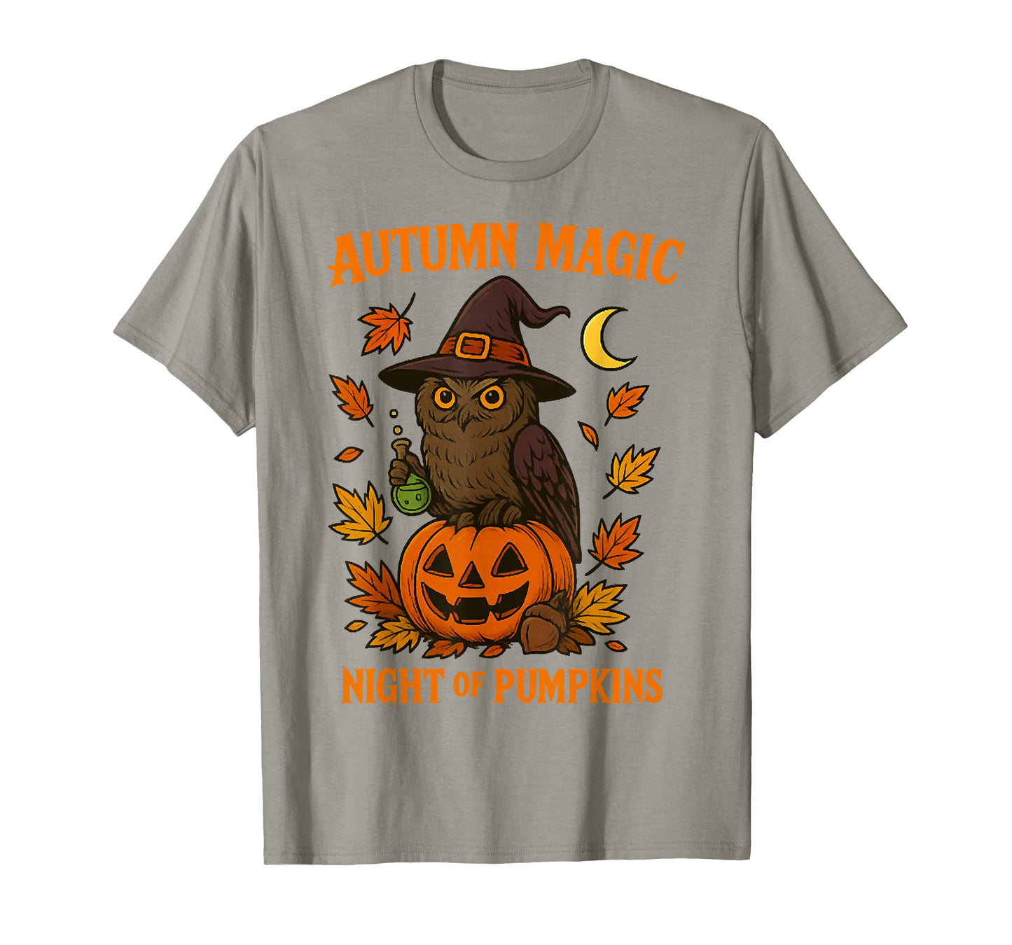 Autumn Magic, Night of Pumpkins, Owl Witch Hat, and Pumpkin T-Shirt