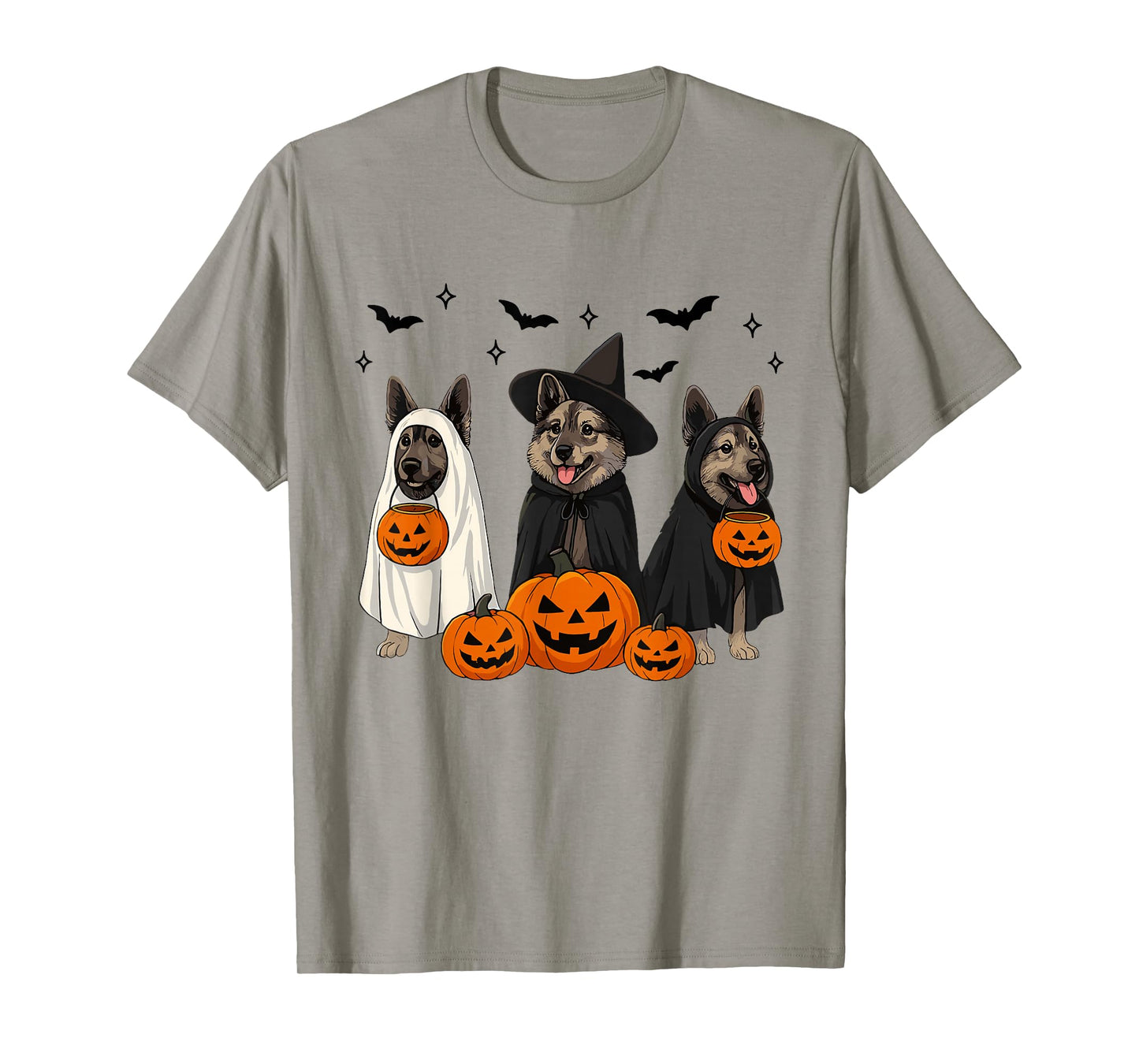 Fall Norwegian Elkhound Halloween Norwegian Elkhound Dog Mom T-Shirt