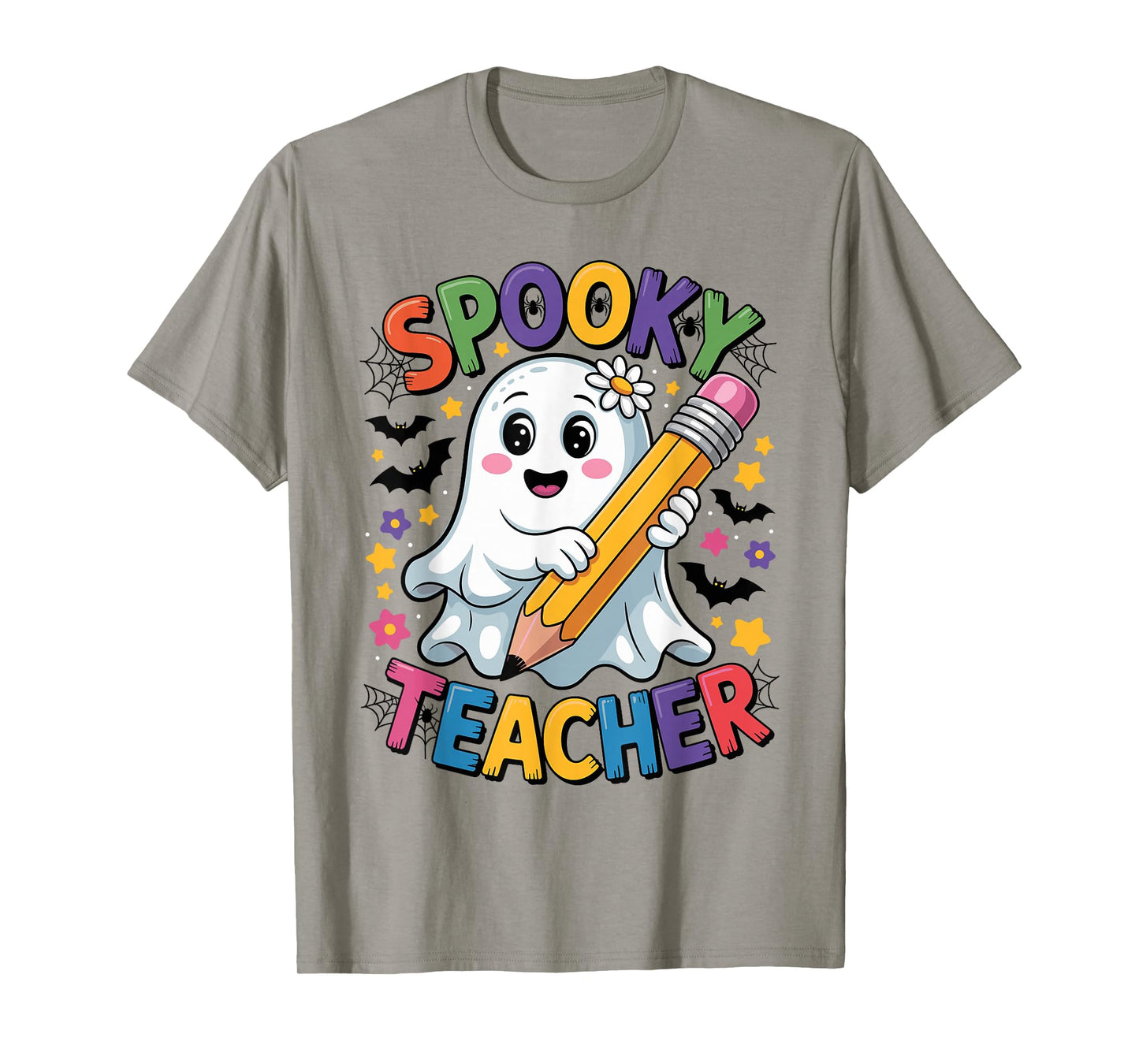Ghost Spooky Teacher Halloween Costume Halloween Teacher T-Shirt