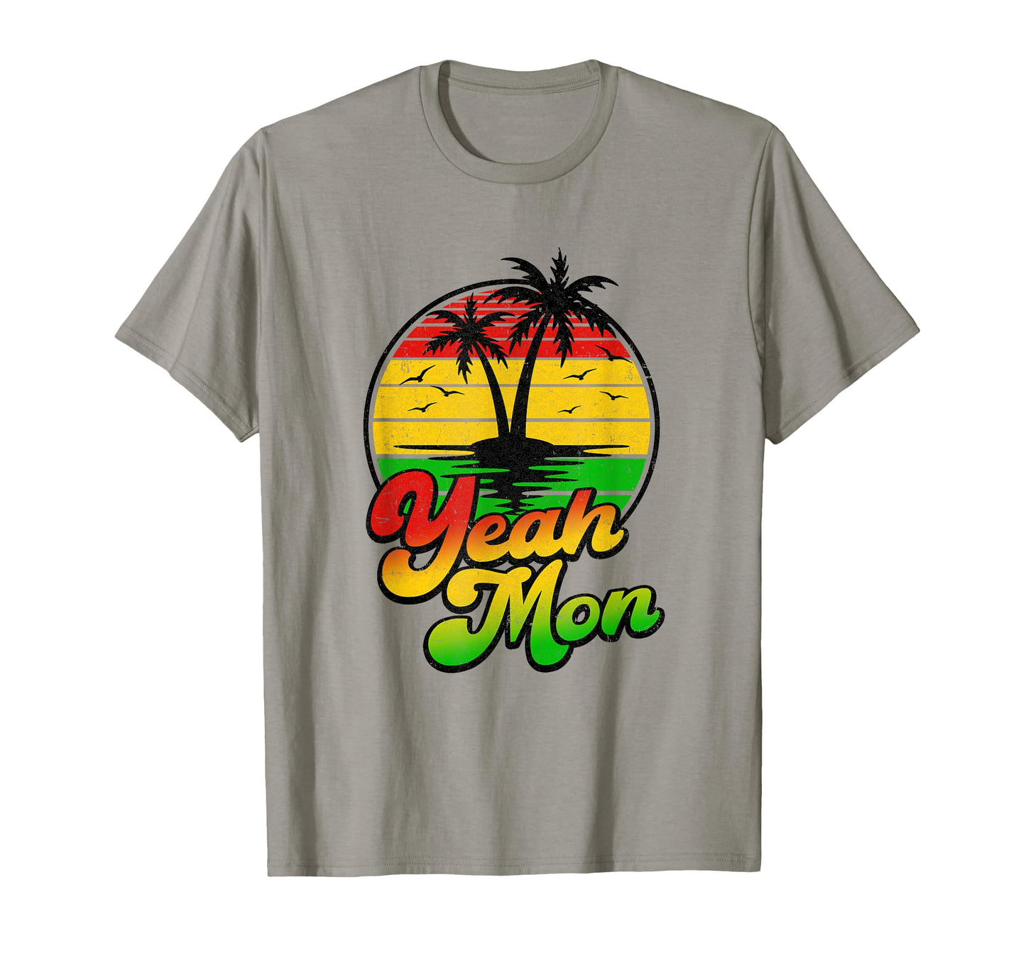 Yeah Mon Vintage Jamaica Summer Vacation Jamaican Retro T-Shirt