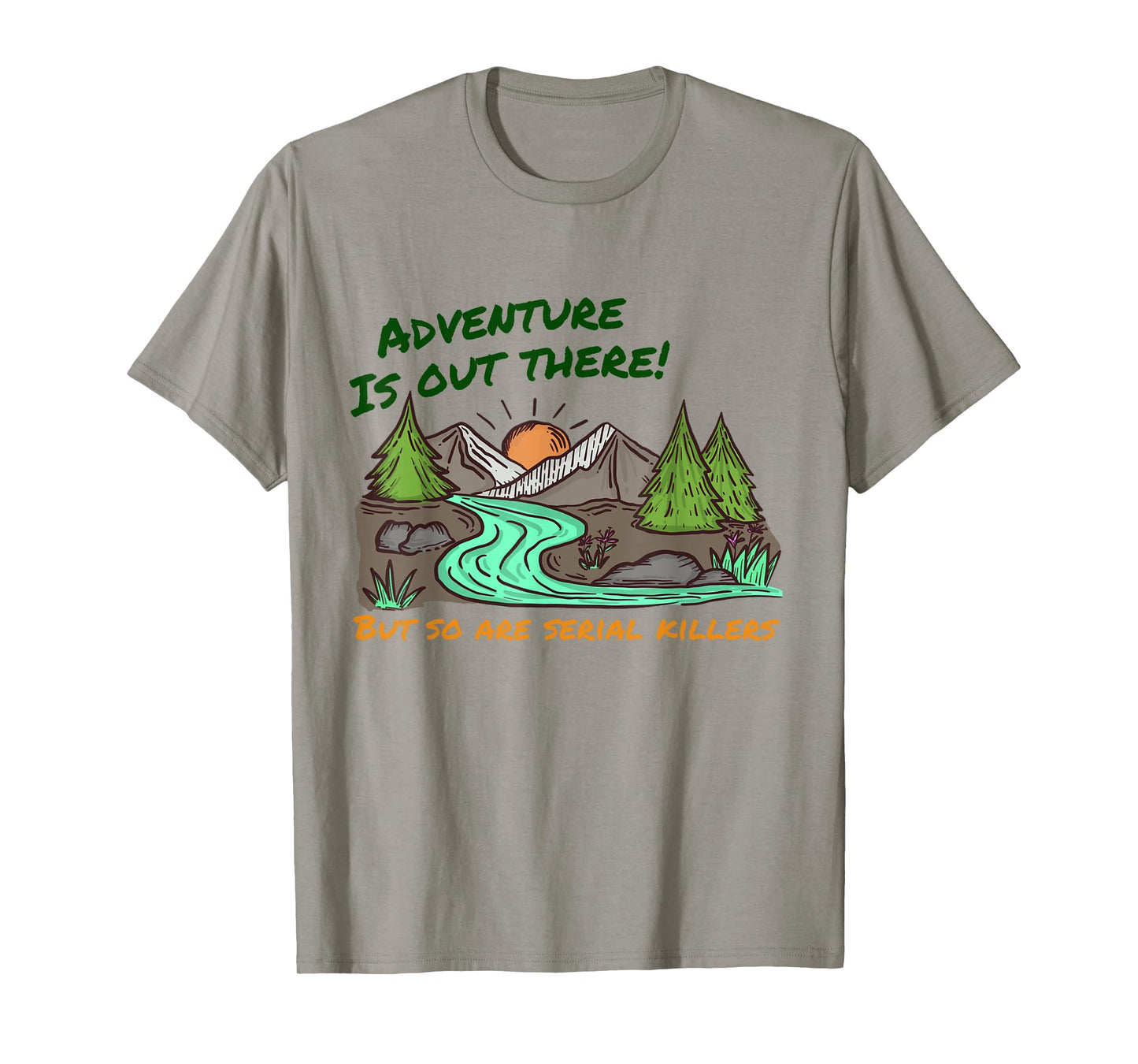 Retro Adventure Is Out There Funny Camping Women Men Gifts T-Shirt