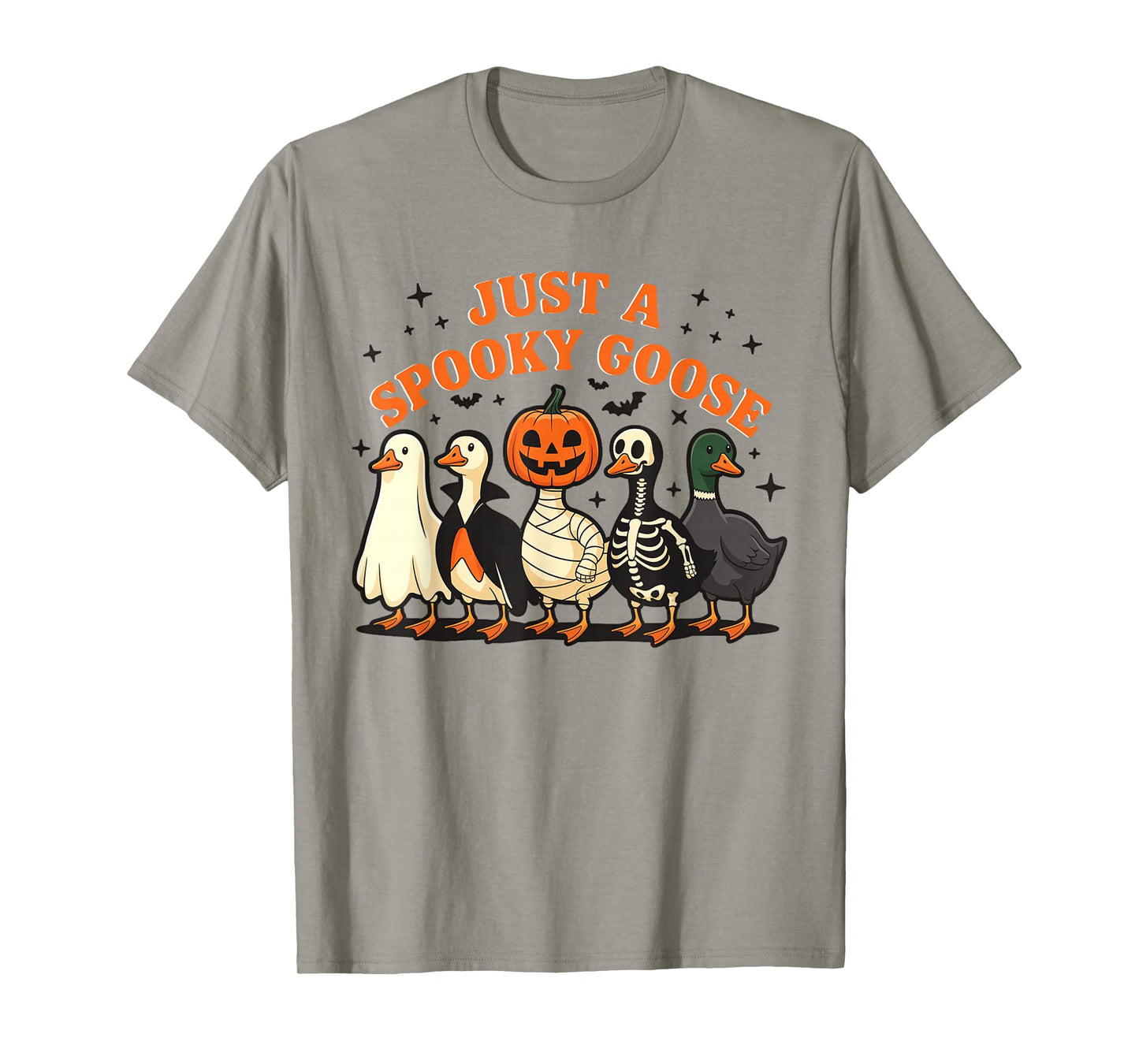 Just A Spooky Goose Halloween Silly Goose Funny Halloween T-Shirt