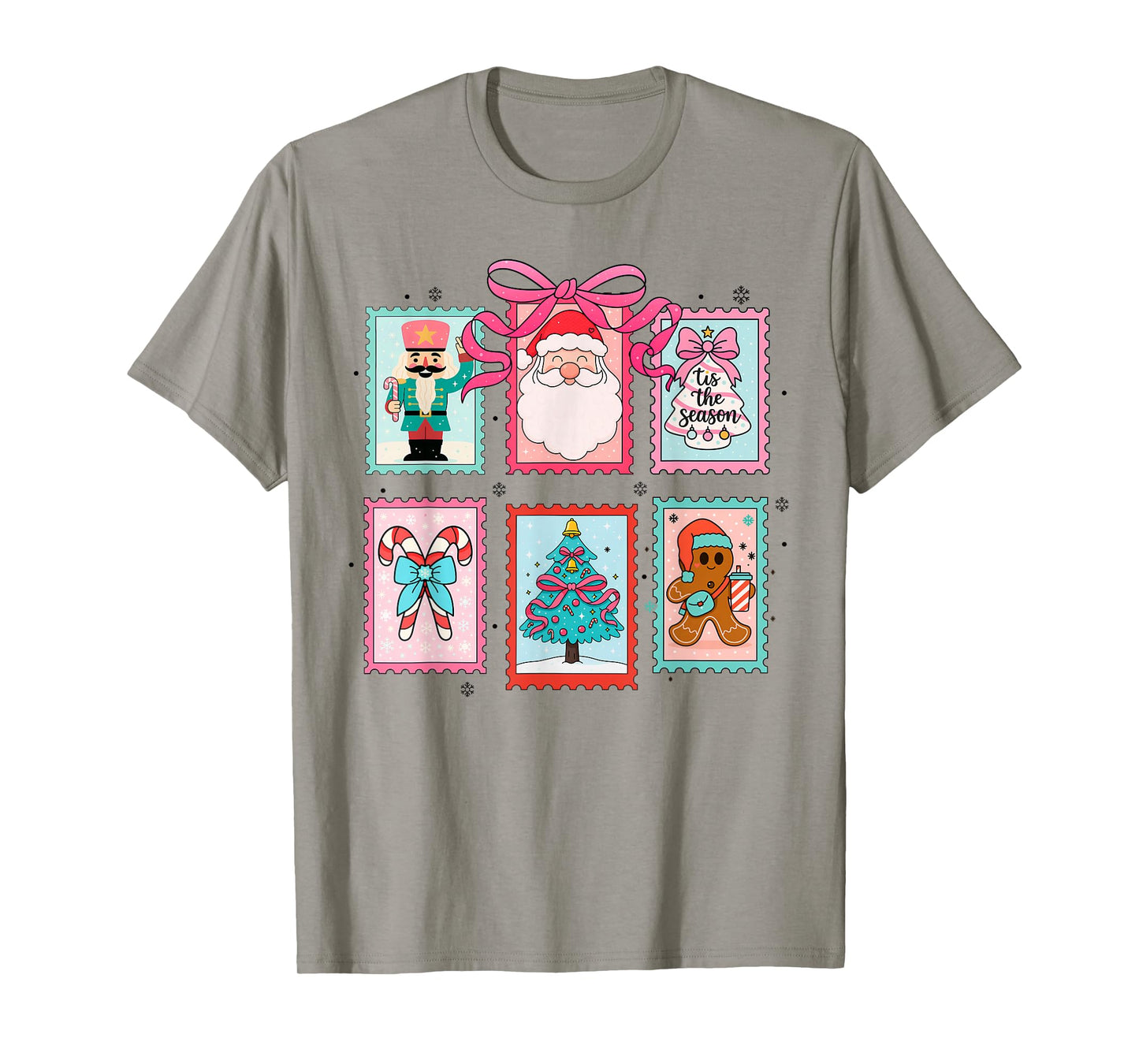 Coquette Christmas Merry Christmas Tis The Season Girly T-Shirt