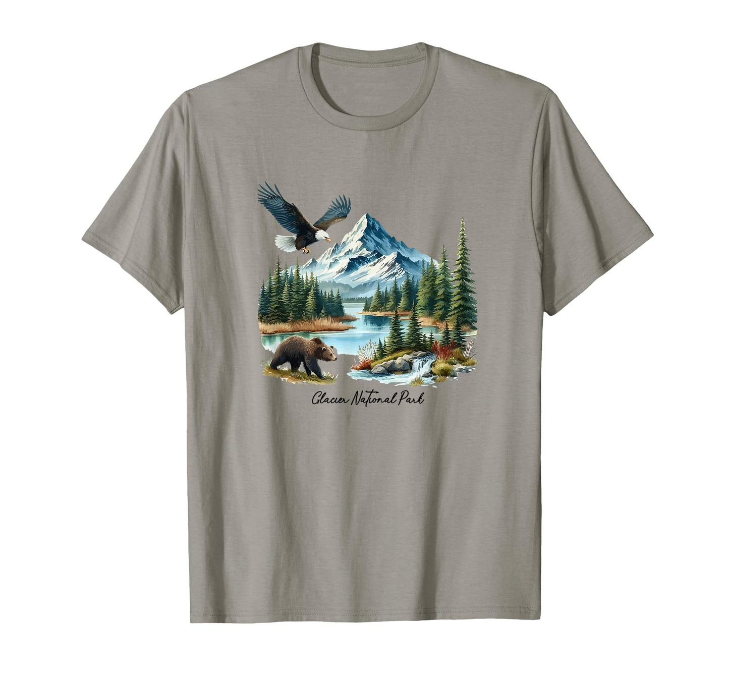 Glacier National Park Bear Vintage 90s T-Shirt