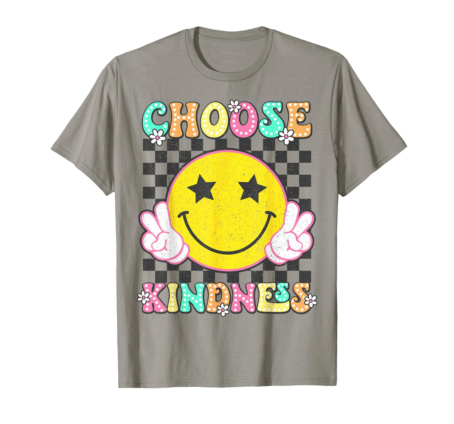 Choose Kindness Retro Groovy Be Kind Inspirational Kids T-Shirt