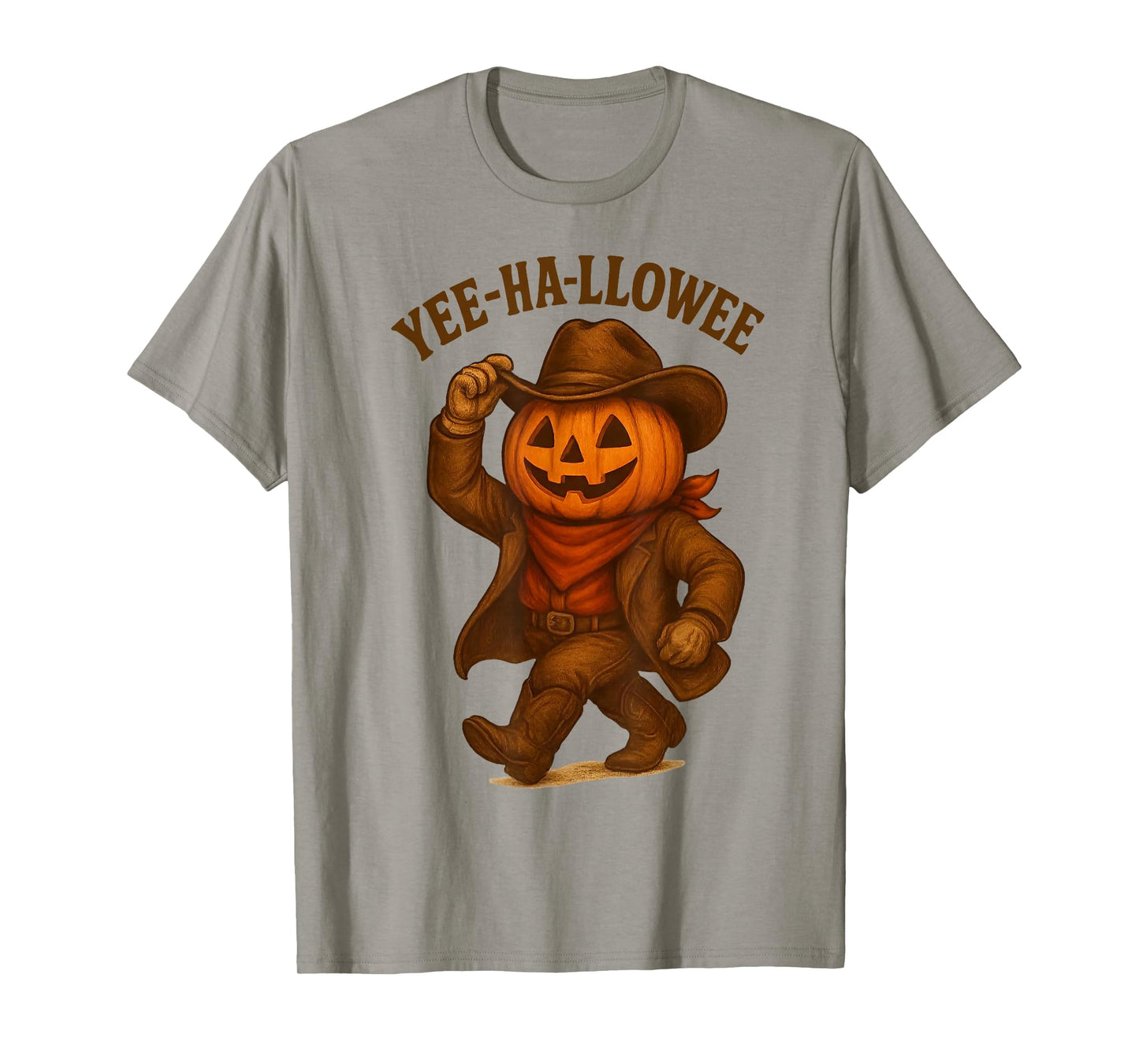 Yee-Ha-lloween Cowboy Pumpkin Halloween T-Shirt