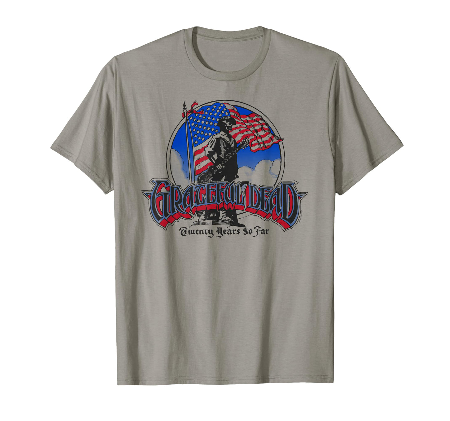 Grateful Dead Twenty Years So Far American Flag Vintage Band T-Shirt