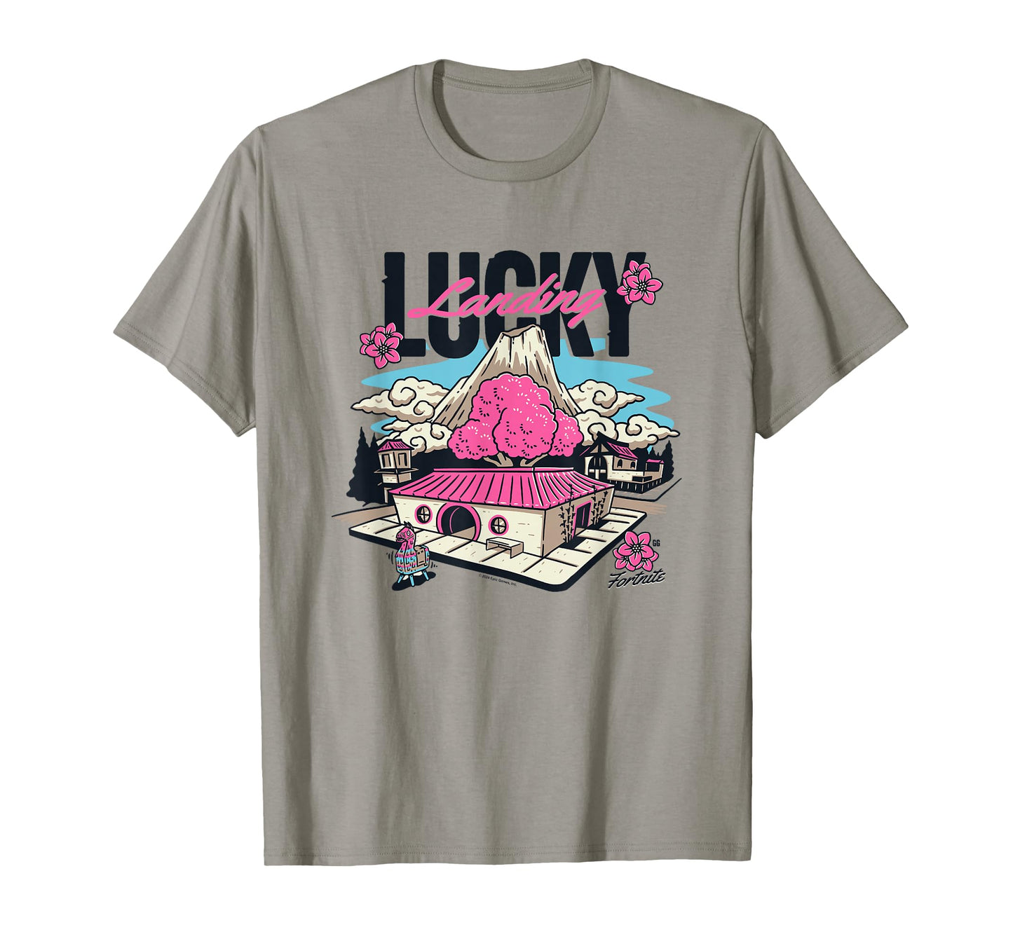 Fortnite Lucky Landing Pink Island Big Chest Poster T-Shirt