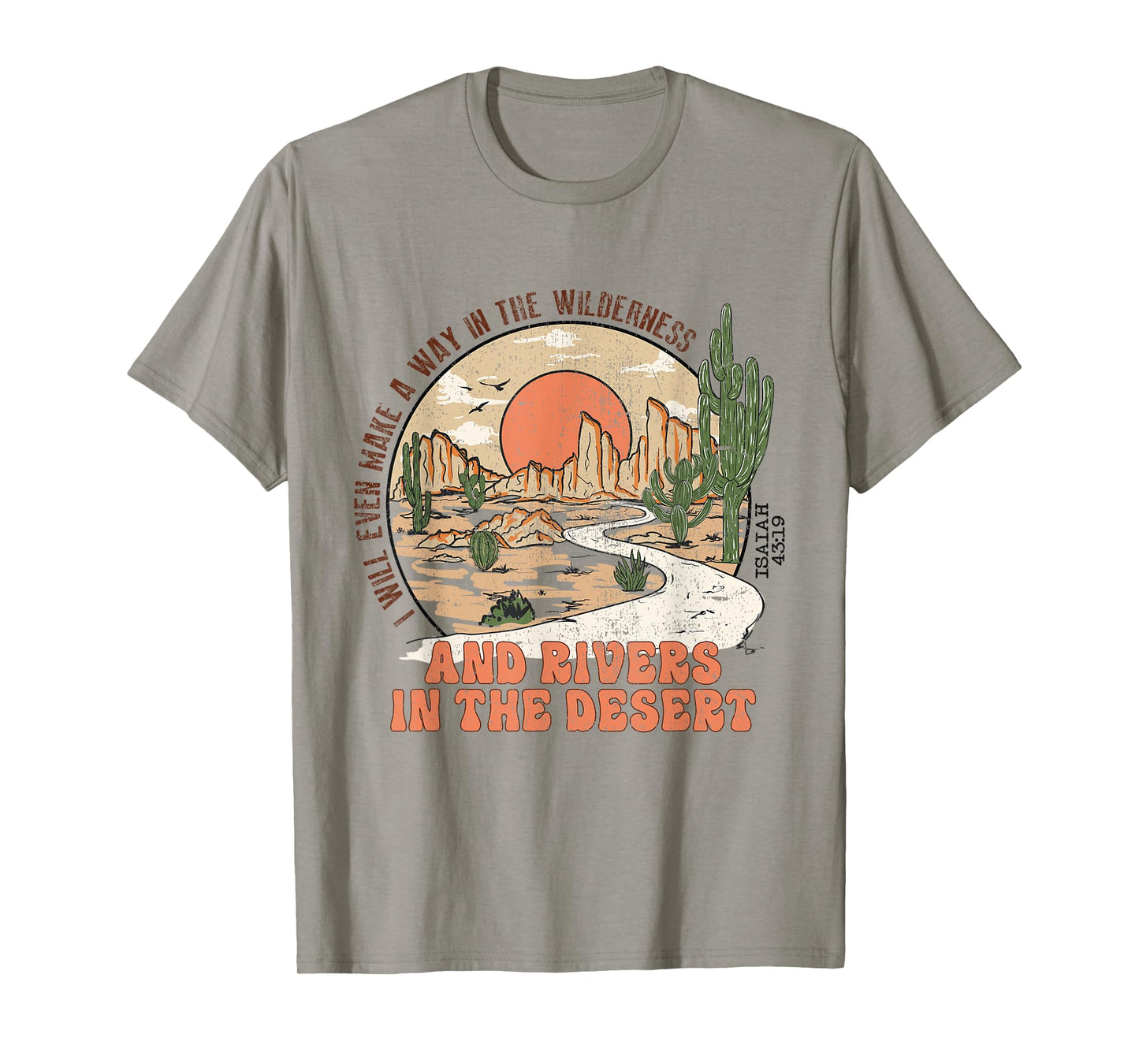 Retro Vintage Isaiah 43:19 I Will Make a Way Christian Jesus T-Shirt