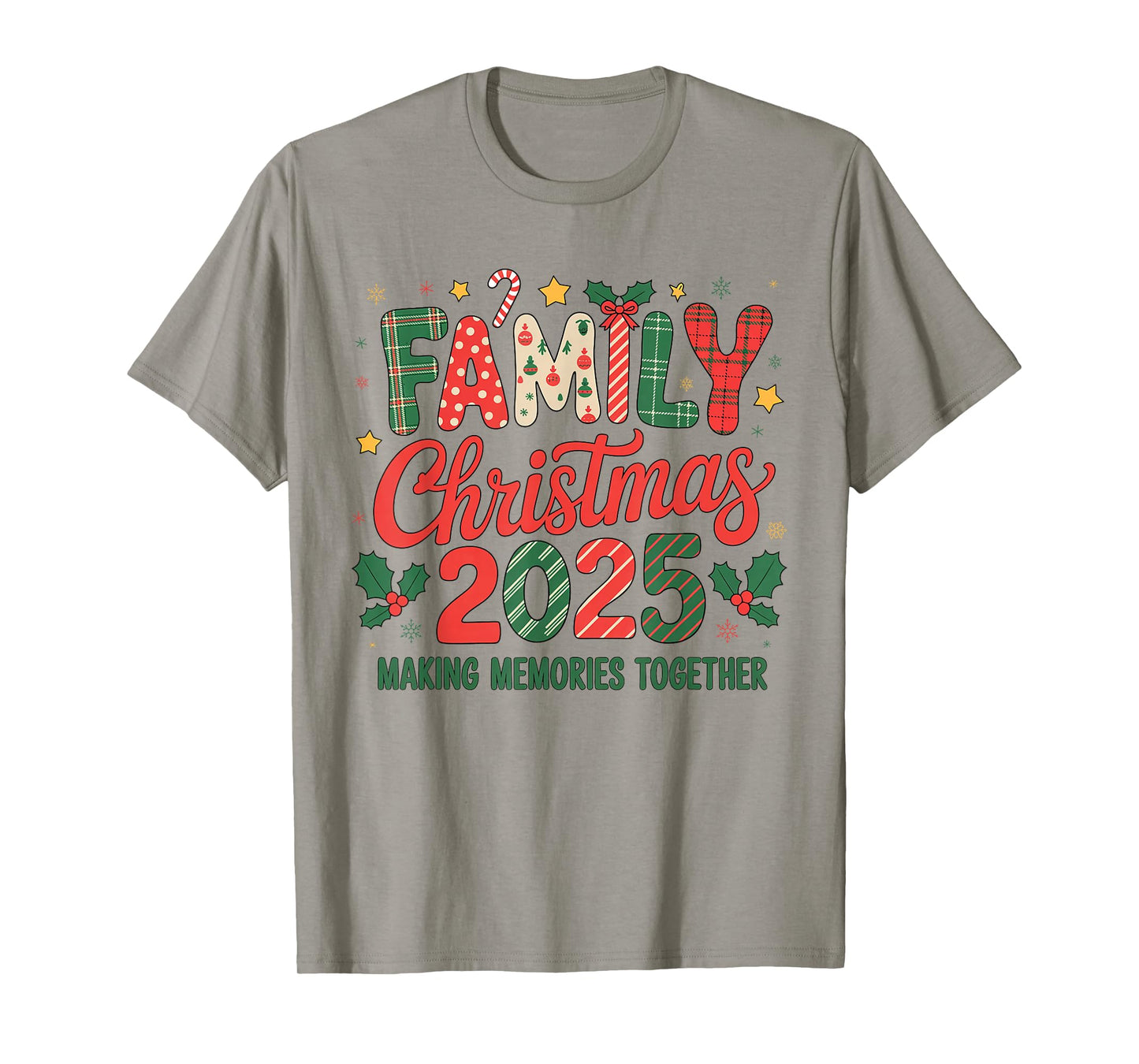 Family Christmas 2025 Santa Hat Matching Outfit Xmas Squad T-Shirt