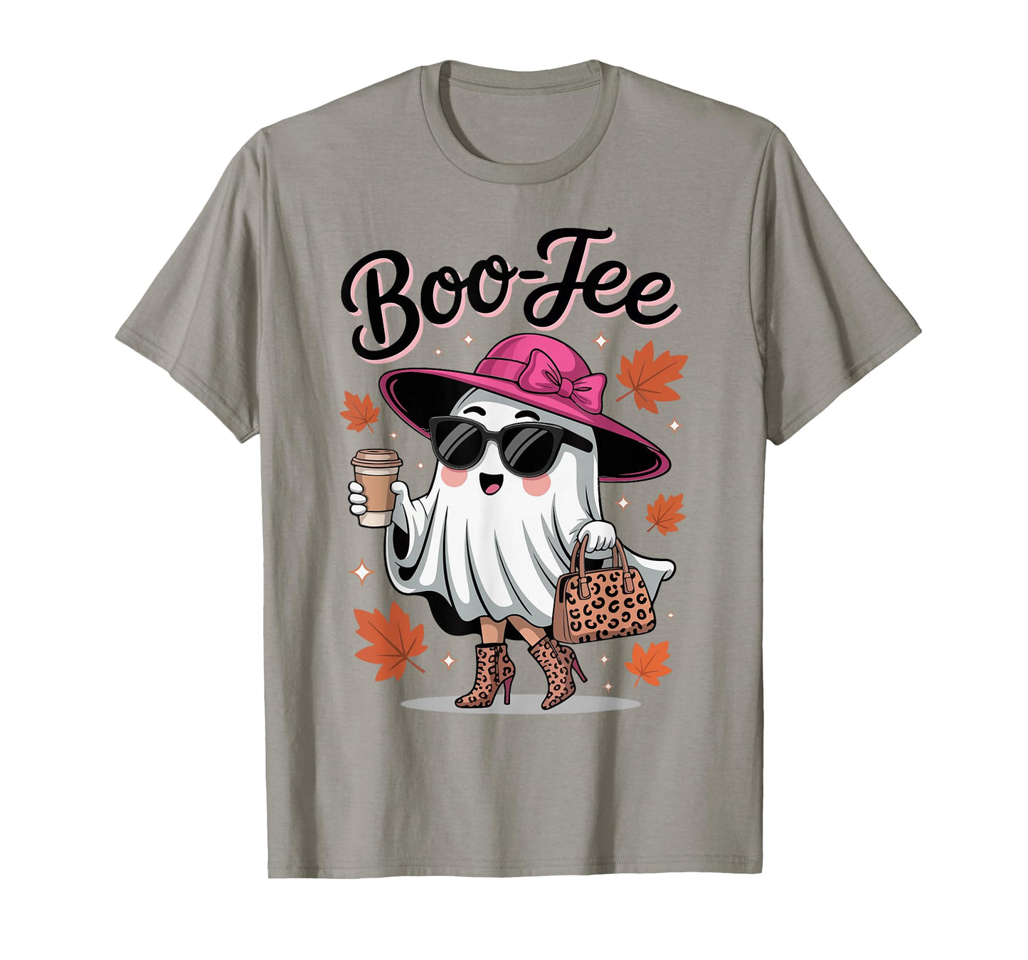 Funny Boo JEE Ghost Halloween October Vibes Women Girl T-Shirt