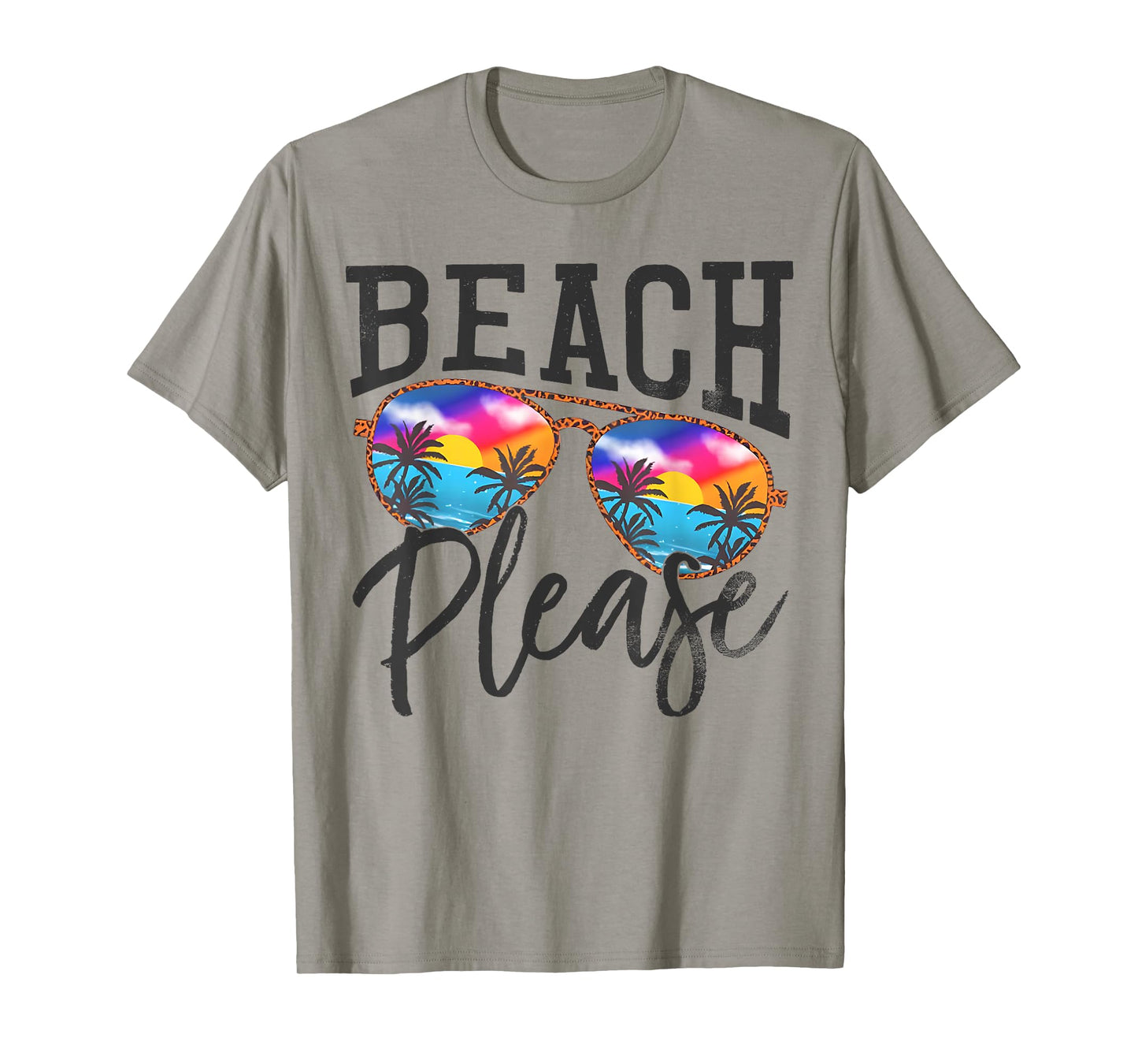 Vintage Beach Please Sunglasses Summer Beach Vacation T-Shirt