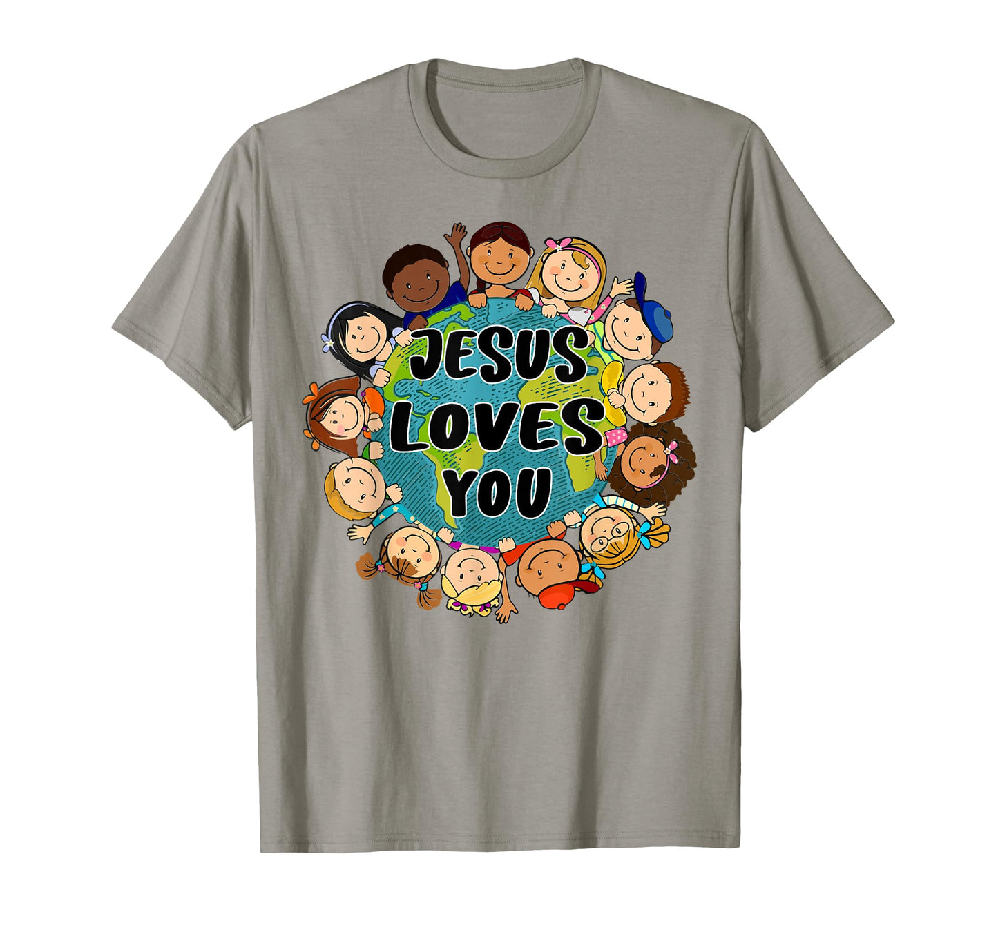 Christian Faith Jesus Loves You Shirt Boys Women Kids Girls T-Shirt