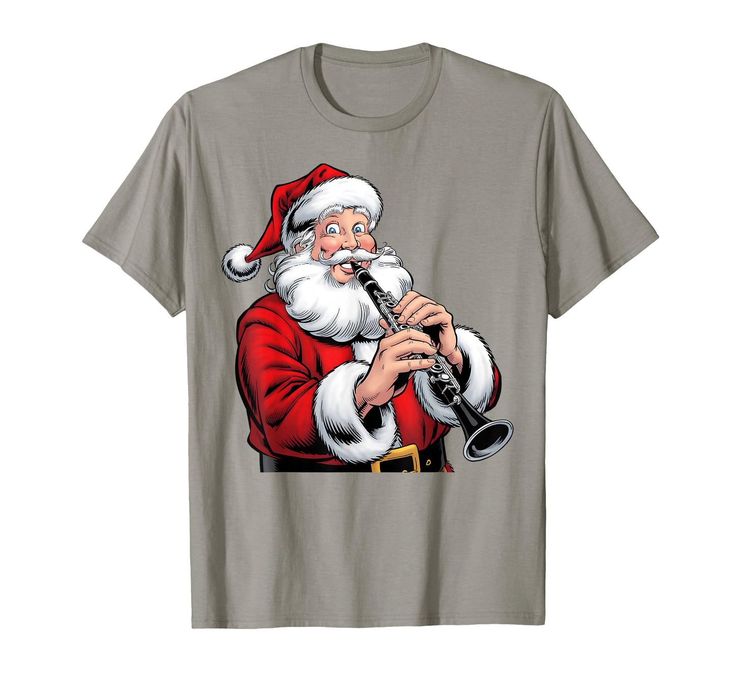 Christmas Clarinet Player Santa Funny Xmas Boys Men Kids T-Shirt