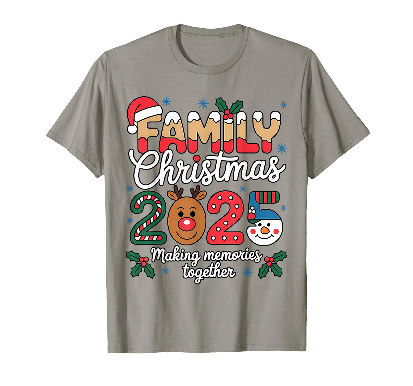 Family Christmas 2025 Matching Family Xmas Squad Santa T-Shirt