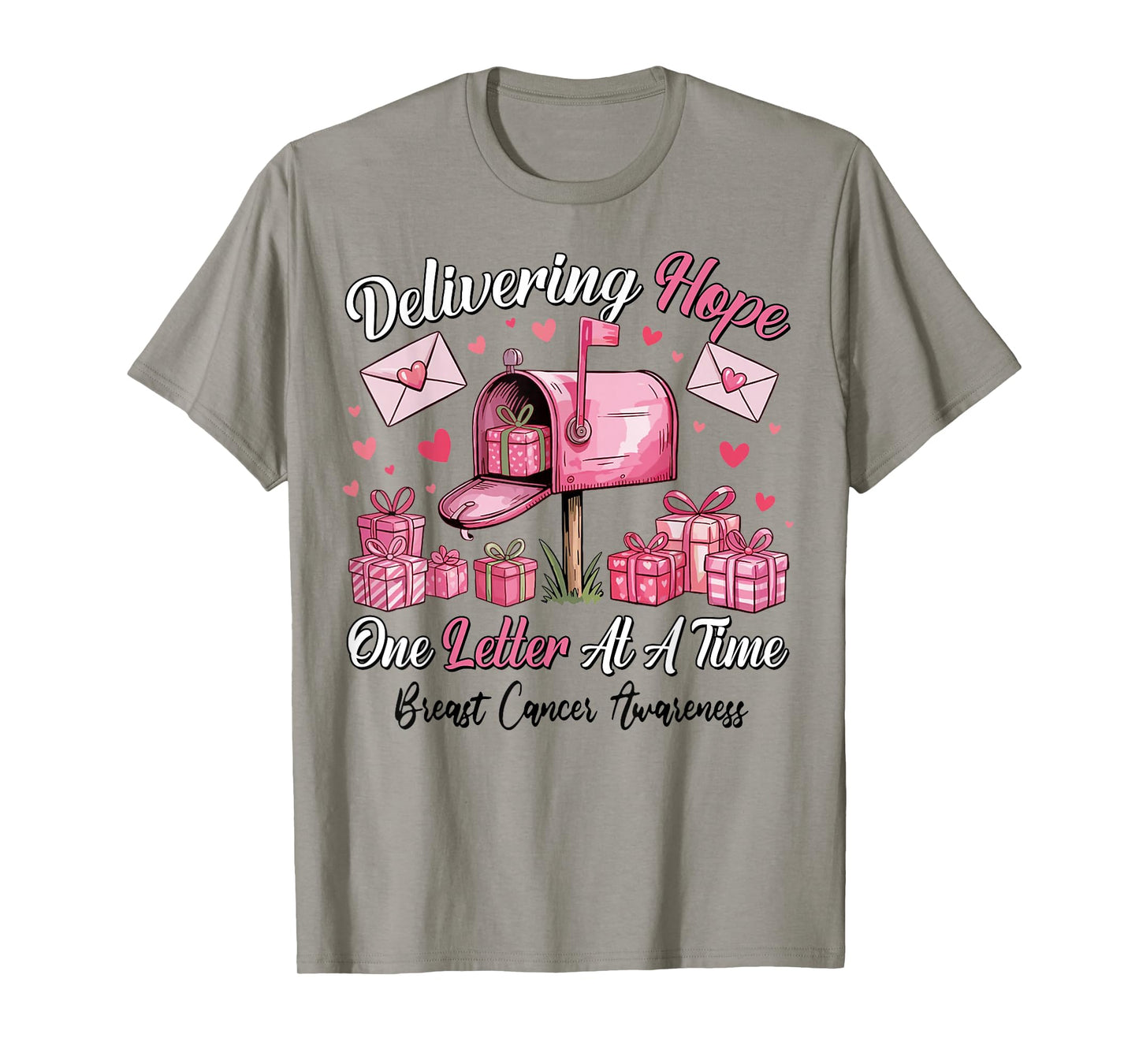 Postal Clerk Breast Cancer Awareness October We Wear Pink T-Shirt