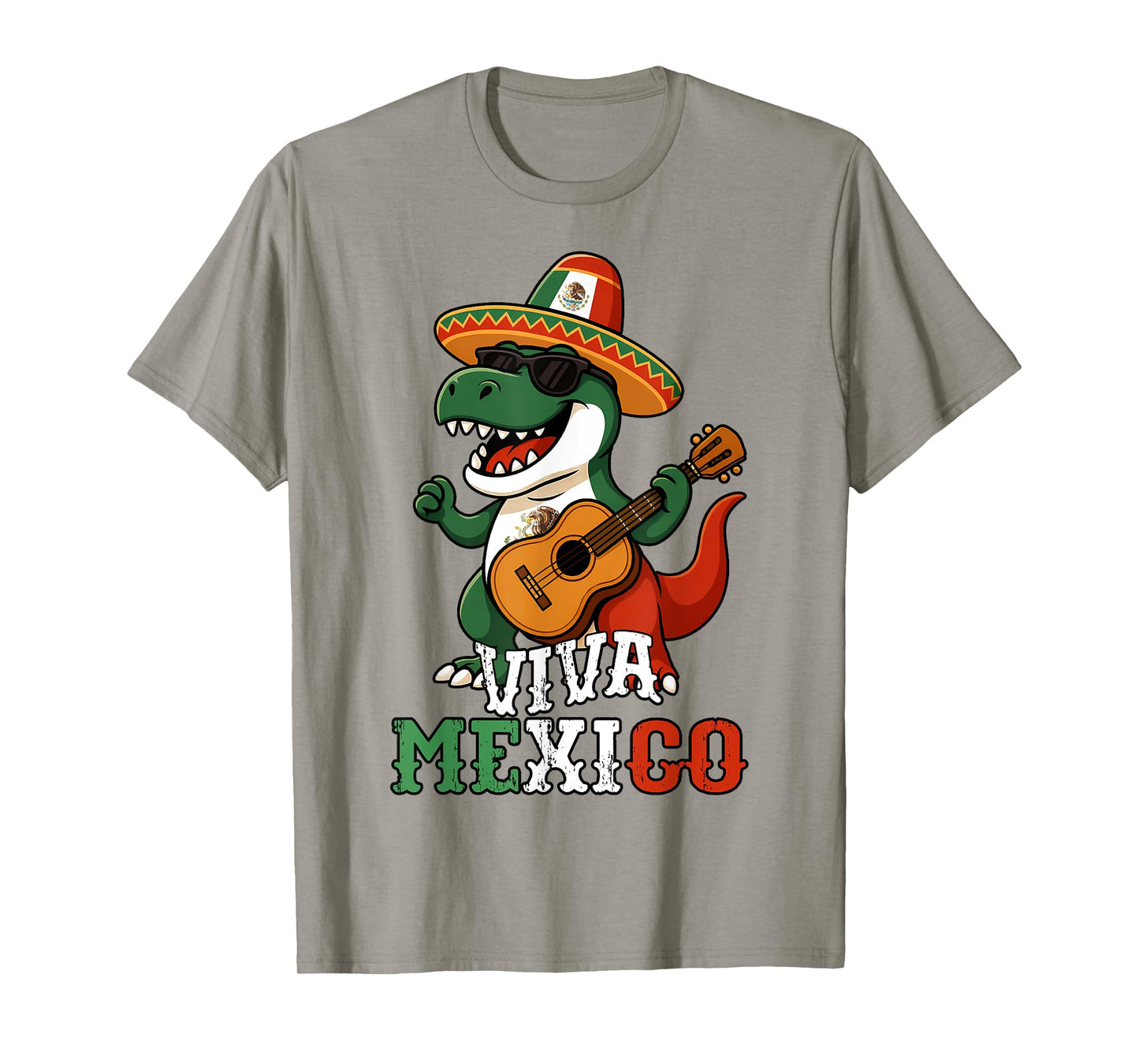 Viva Mexico Kids Boys Toddler Funny Mexican Dinosaur T-Rex T-Shirt