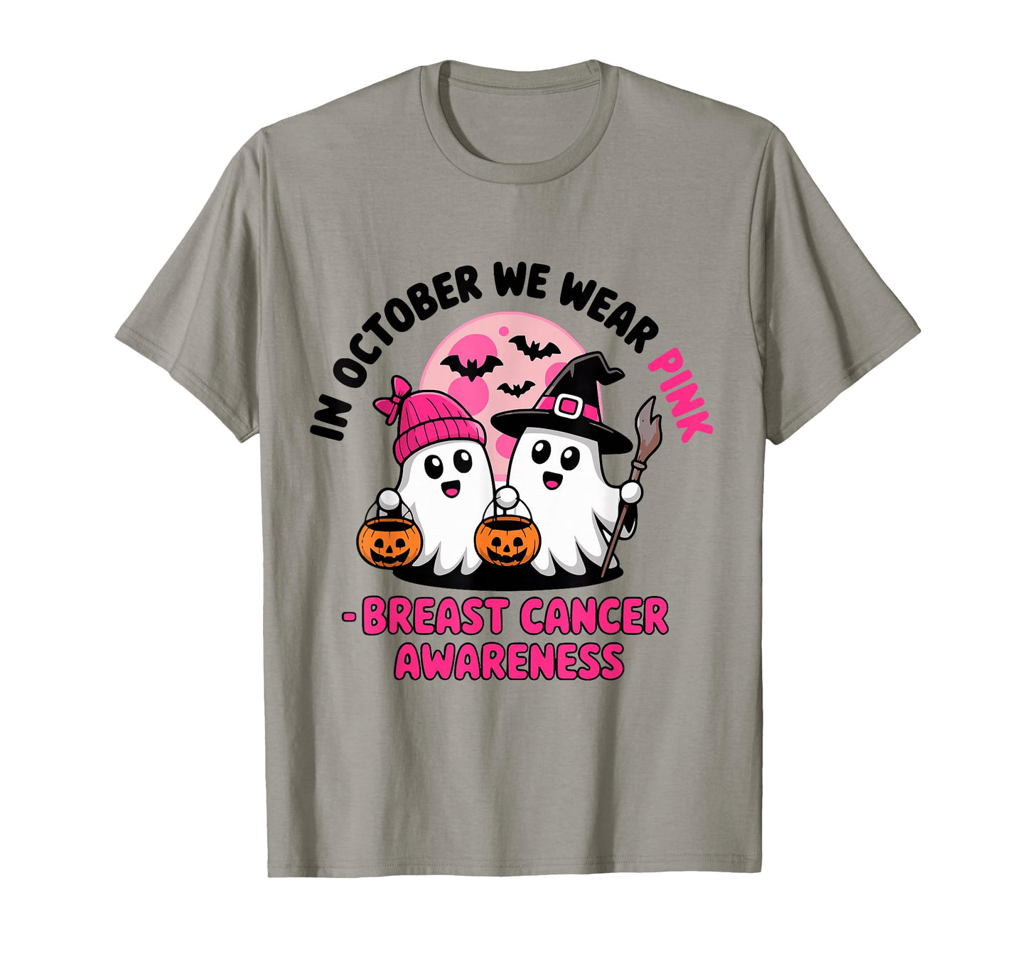 in October We Wear Pink Breast Cancer Awareness Cool T-Shirt